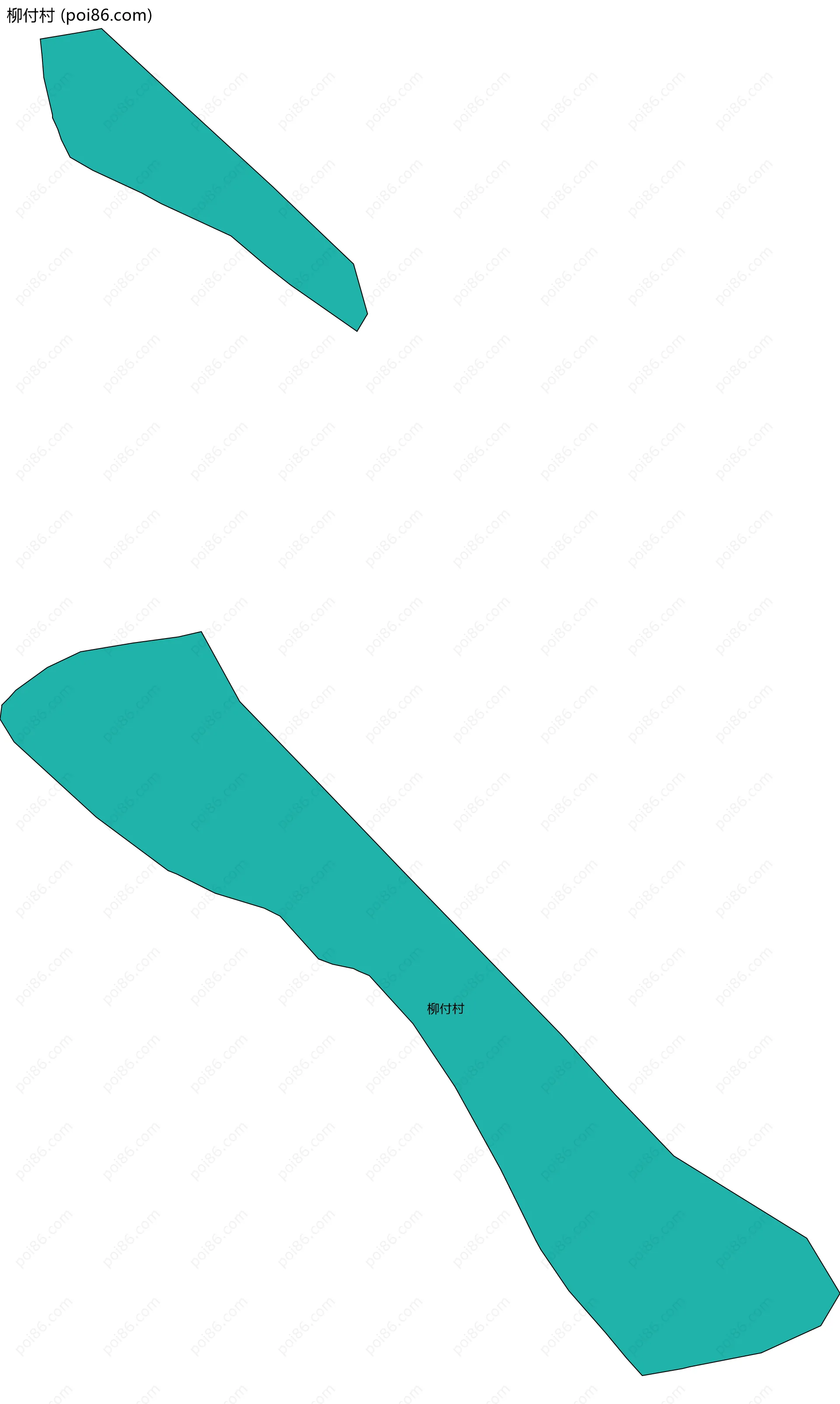 柳付村边界地图