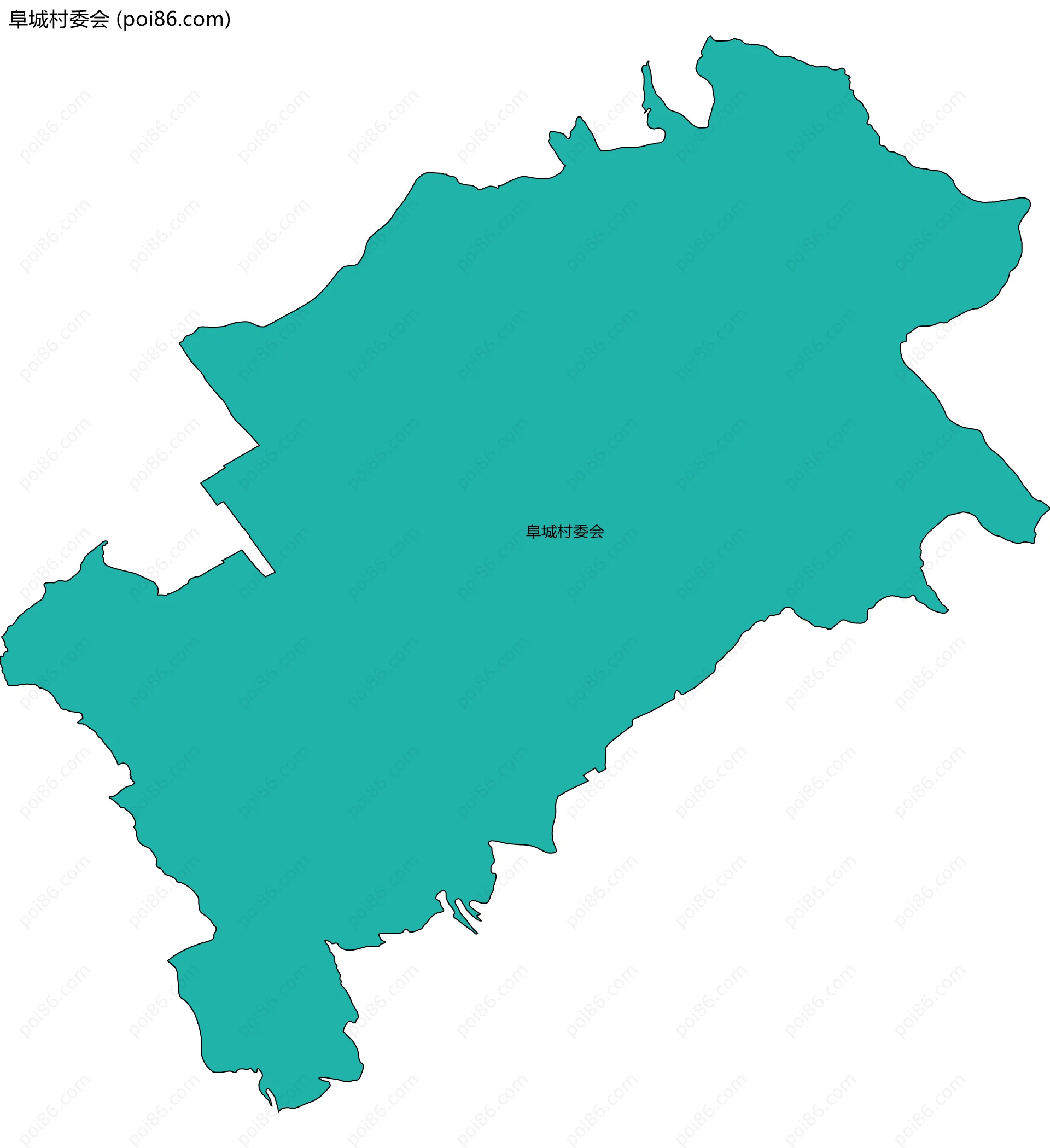 阜城村委会边界地图