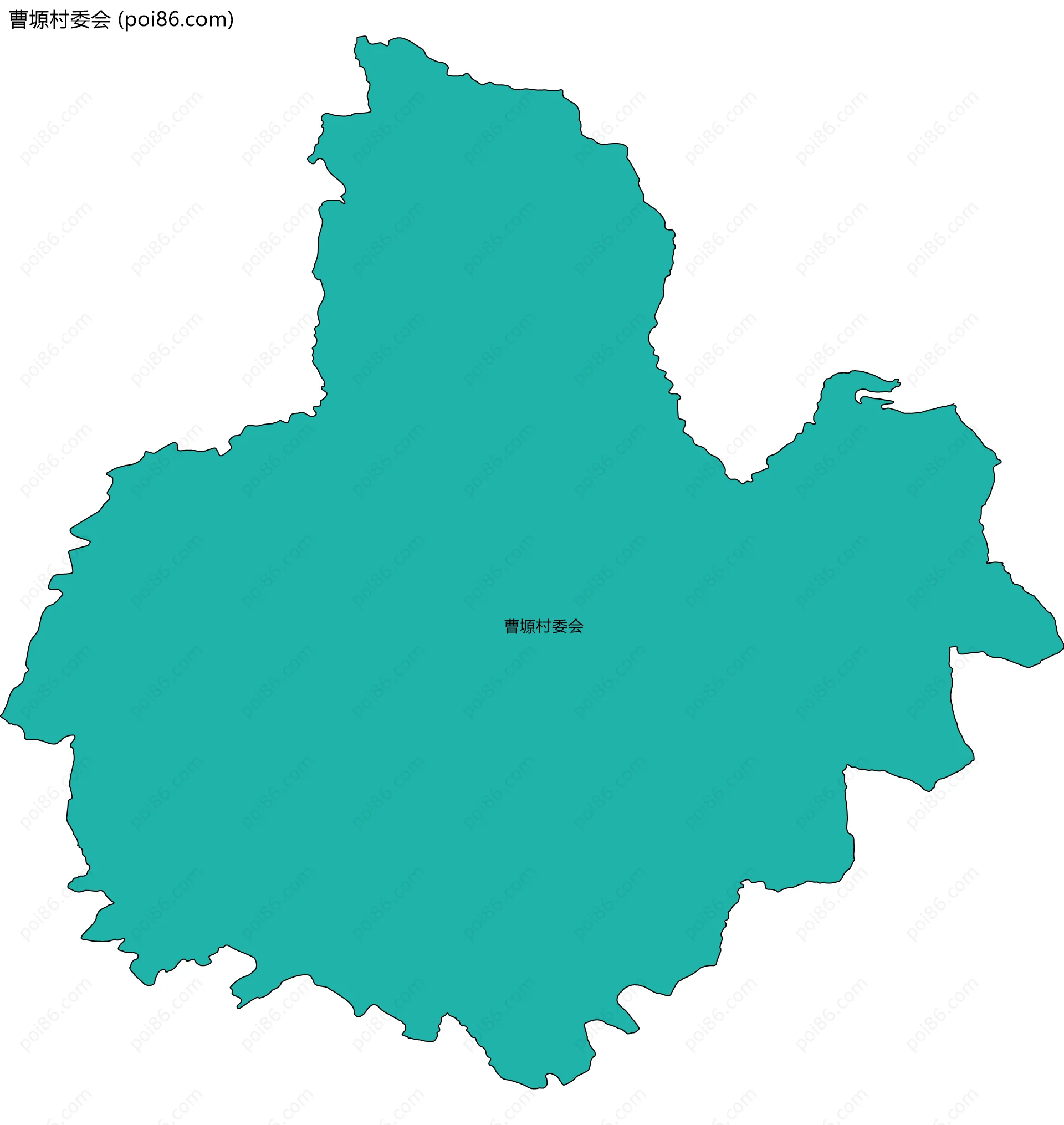 曹塬村委会边界地图