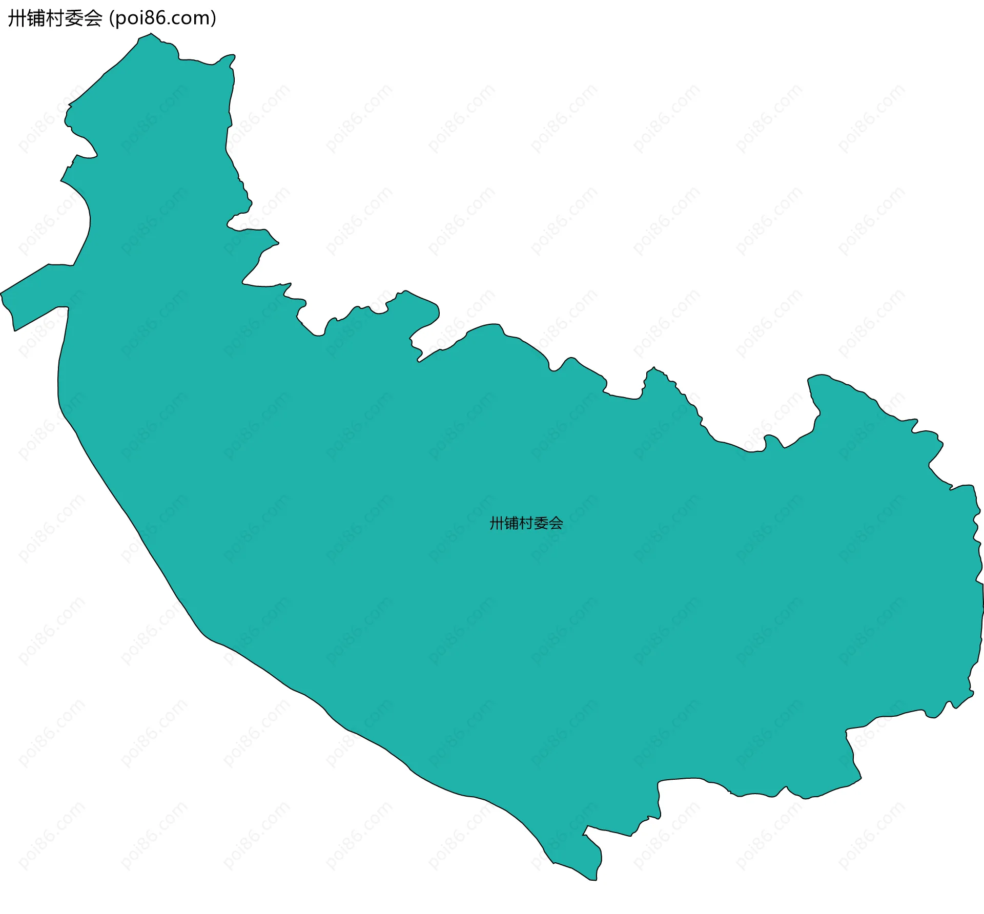 卅铺村委会边界地图