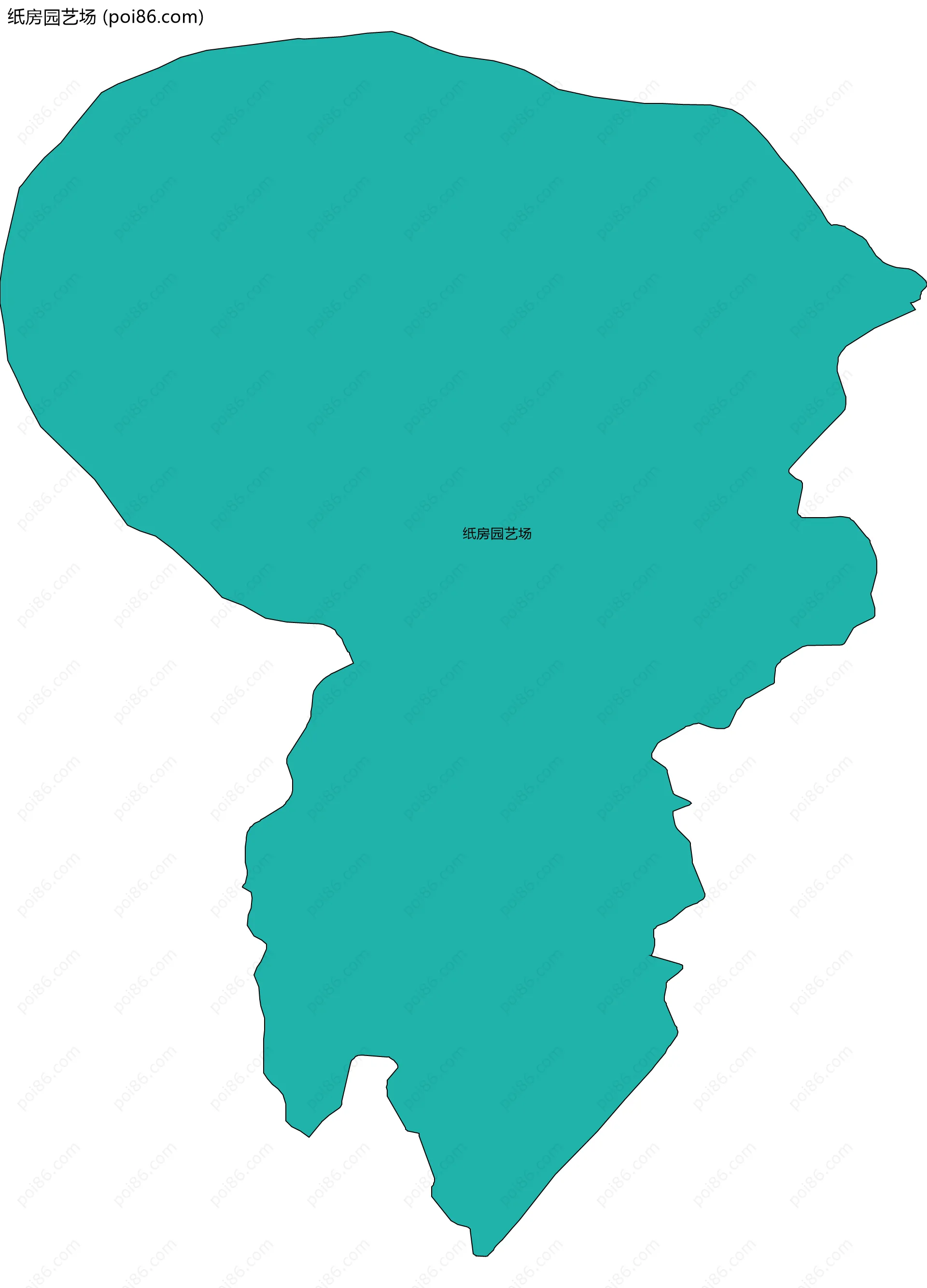 纸房园艺场边界地图