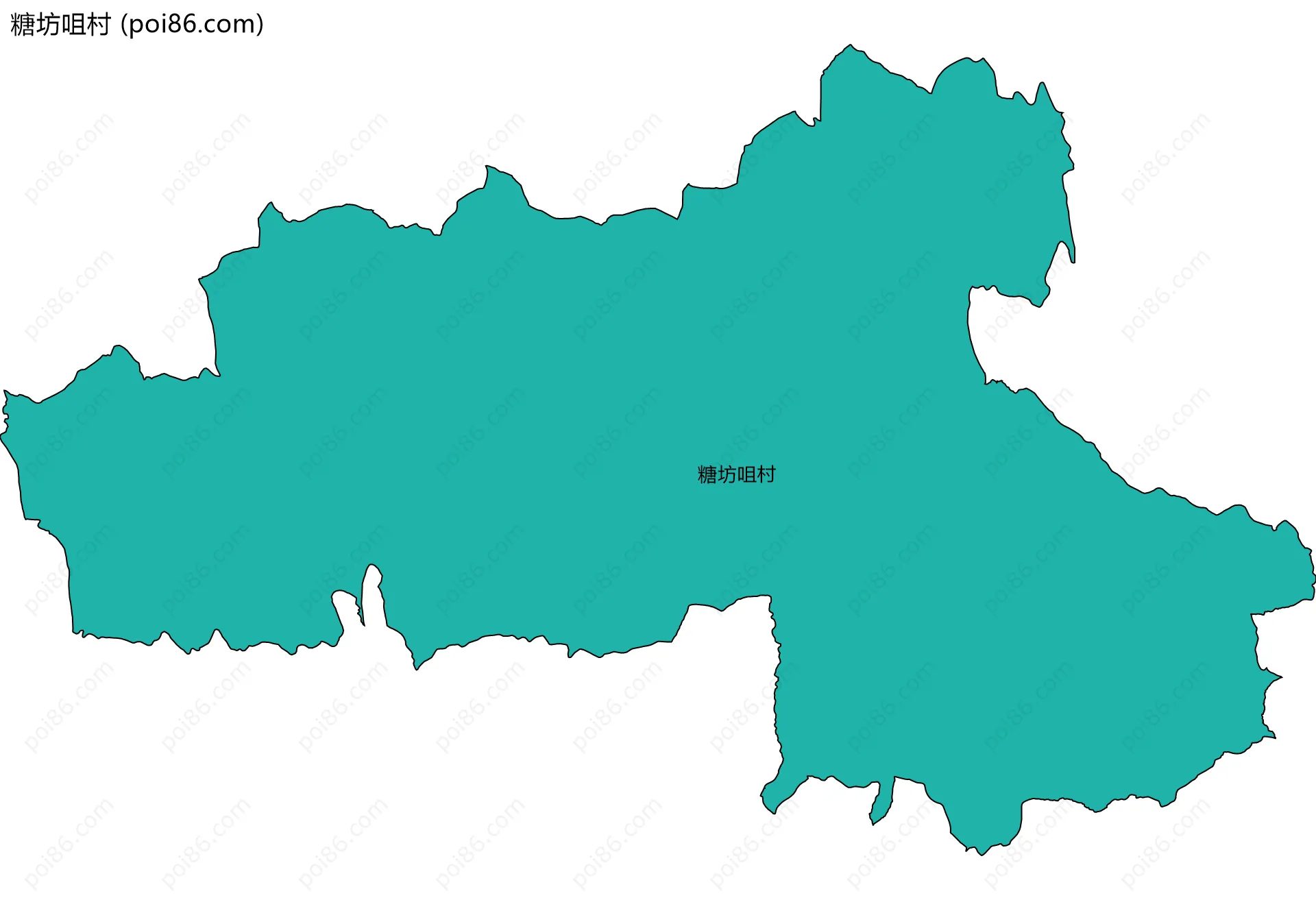 糖坊咀村边界地图