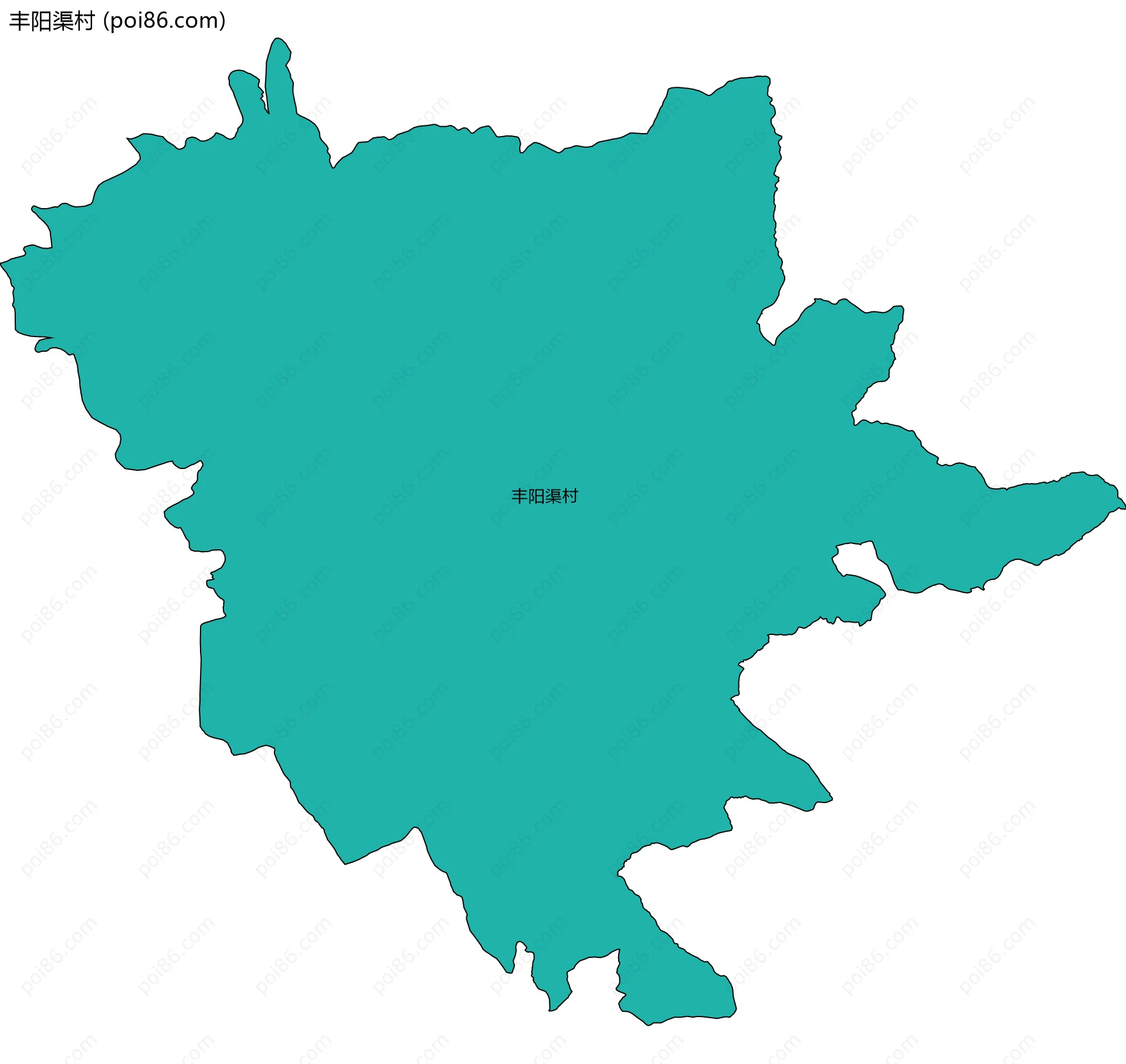 丰阳渠村边界地图