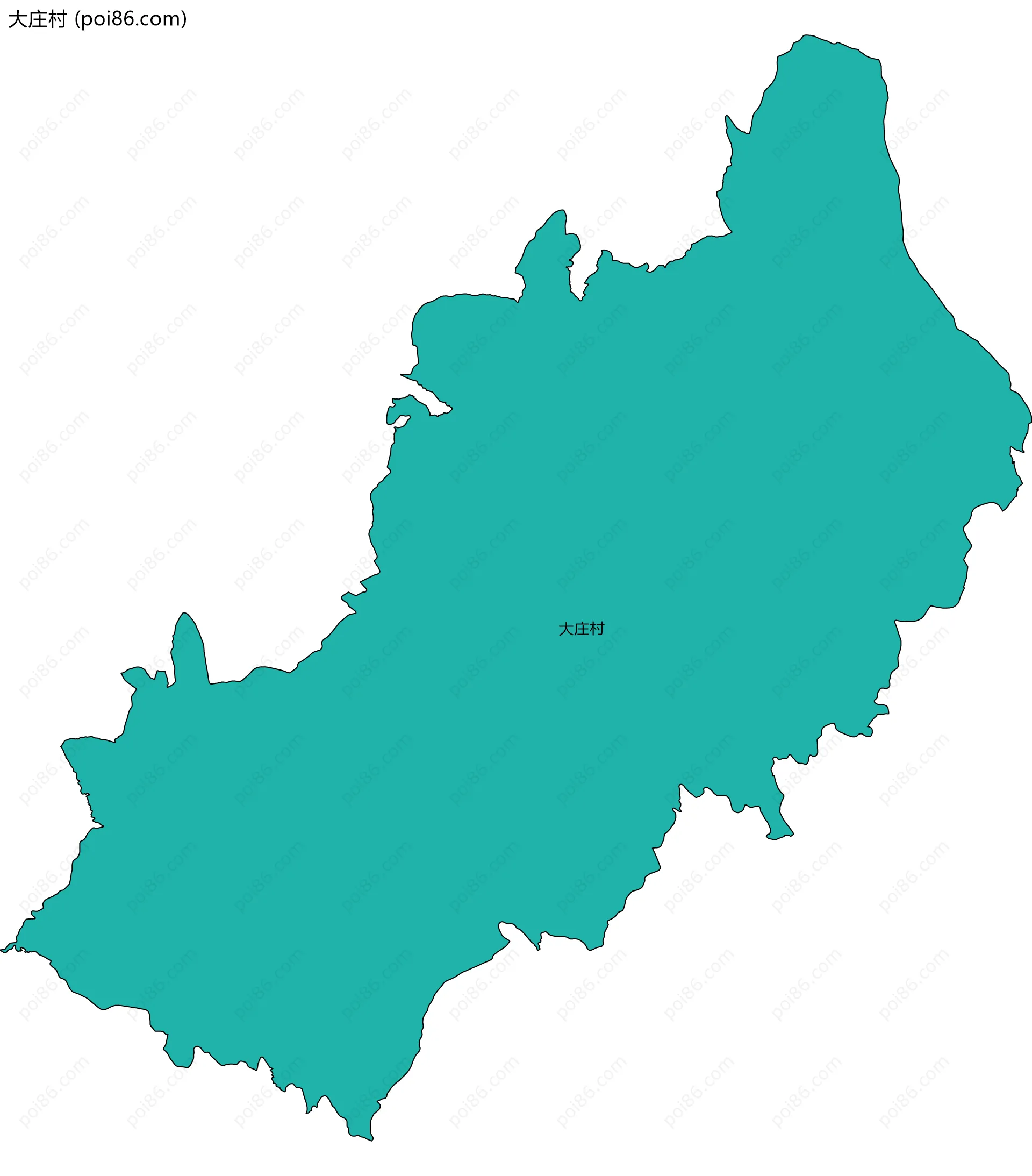 大庄村边界地图