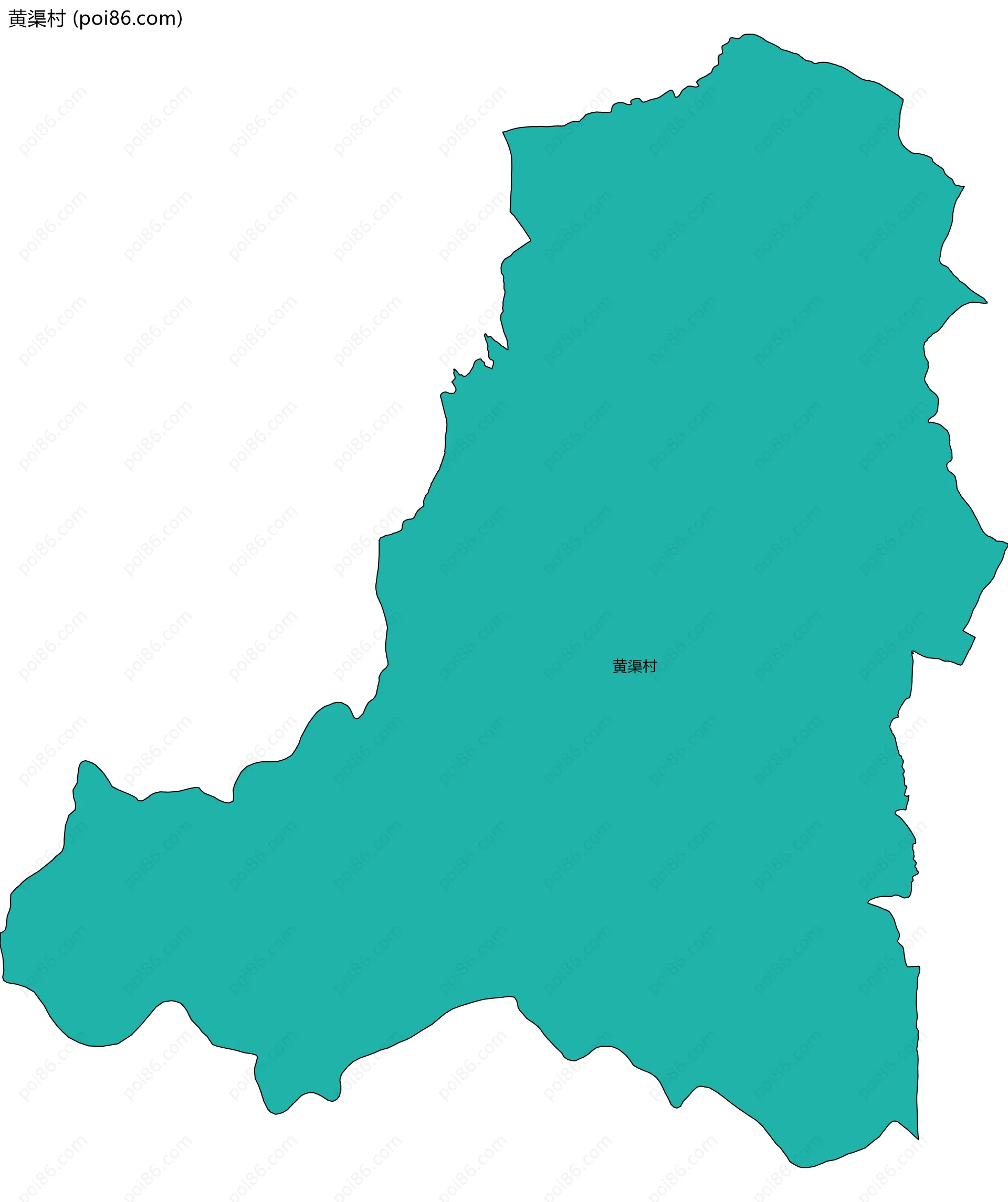 黄渠村边界地图