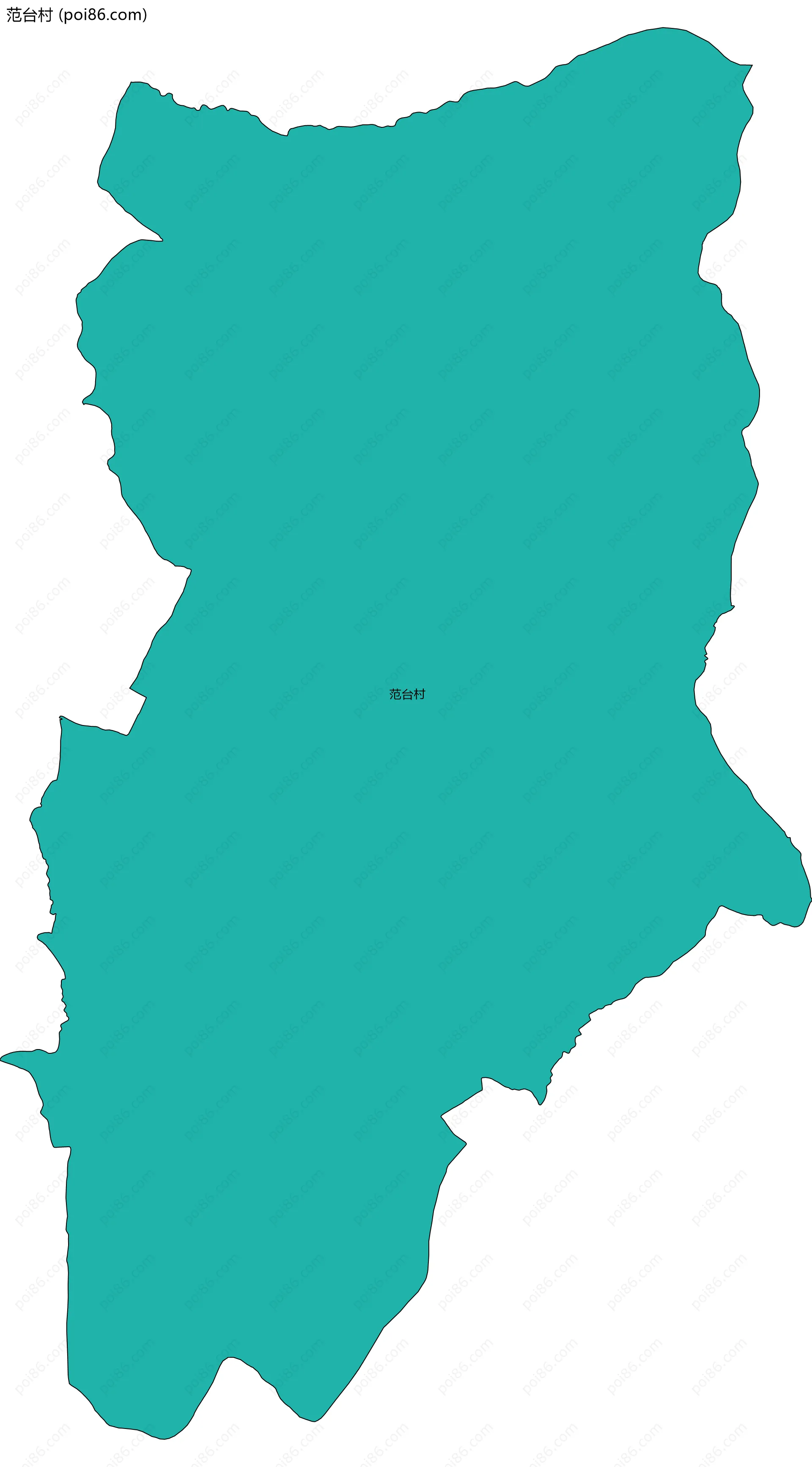 范台村边界地图