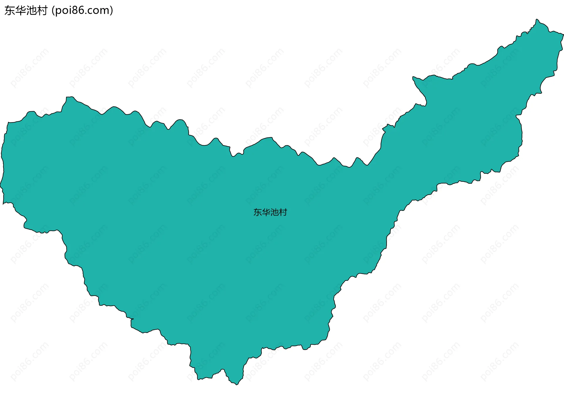 东华池村边界地图