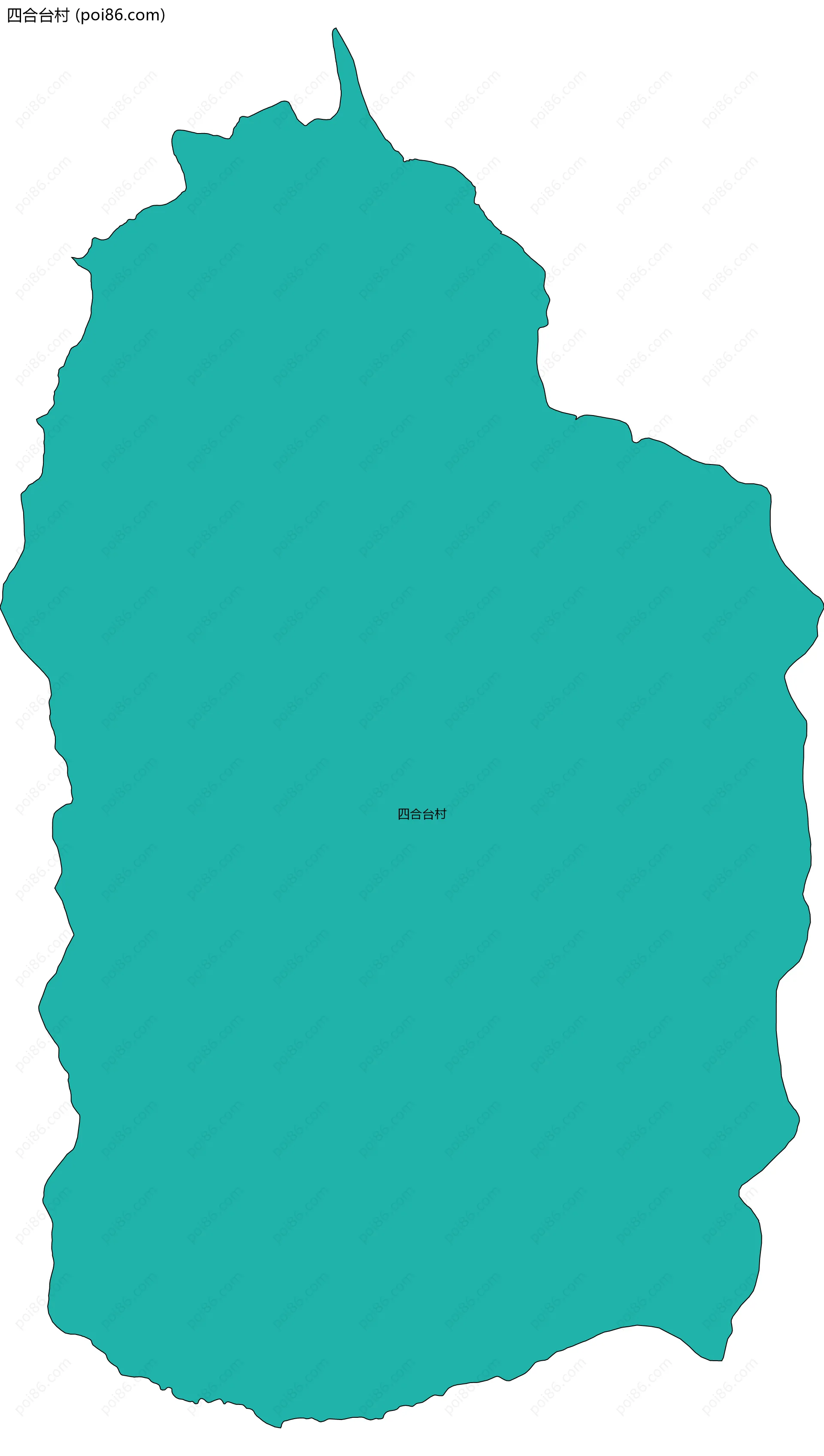 四合台村边界地图