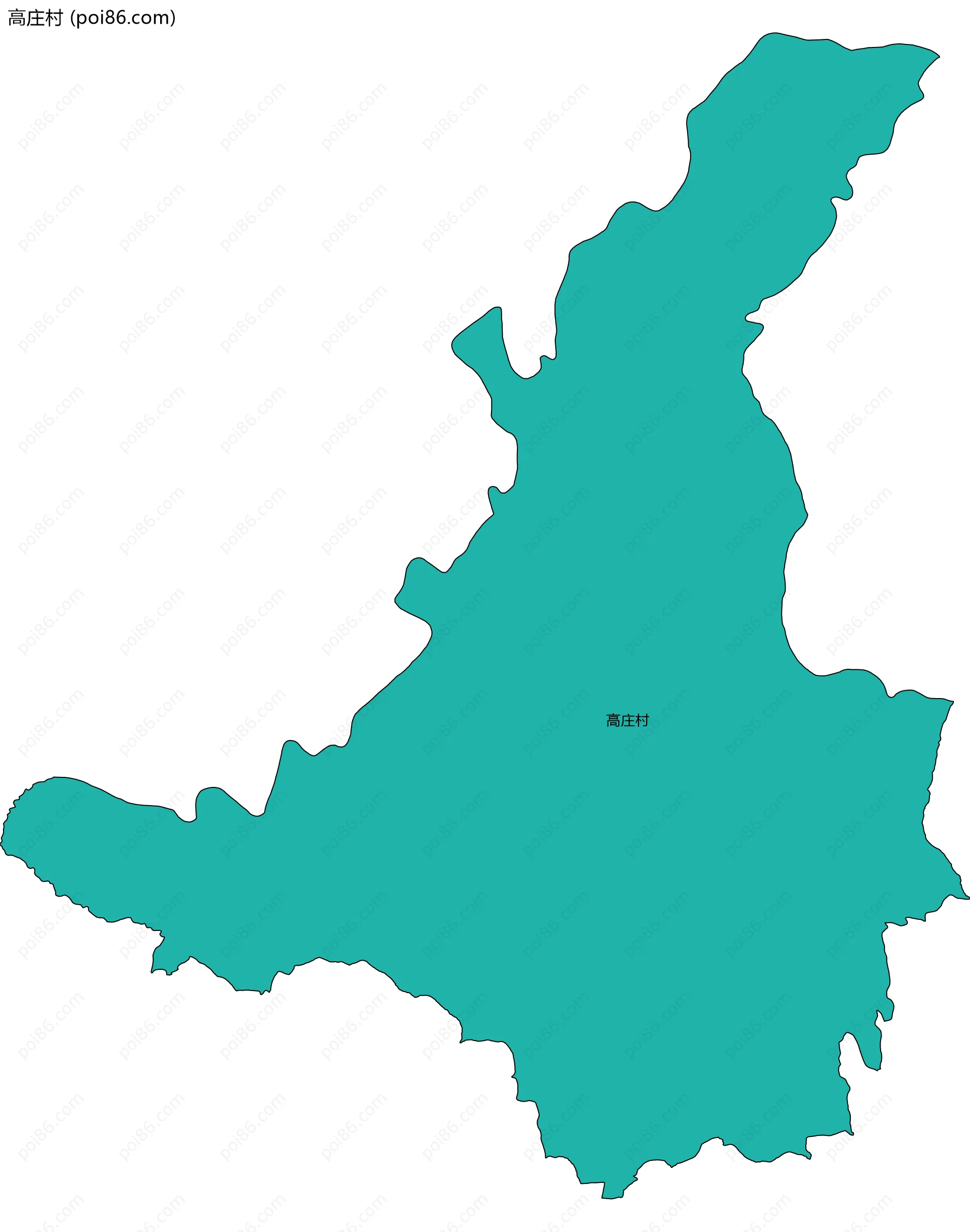 高庄村边界地图