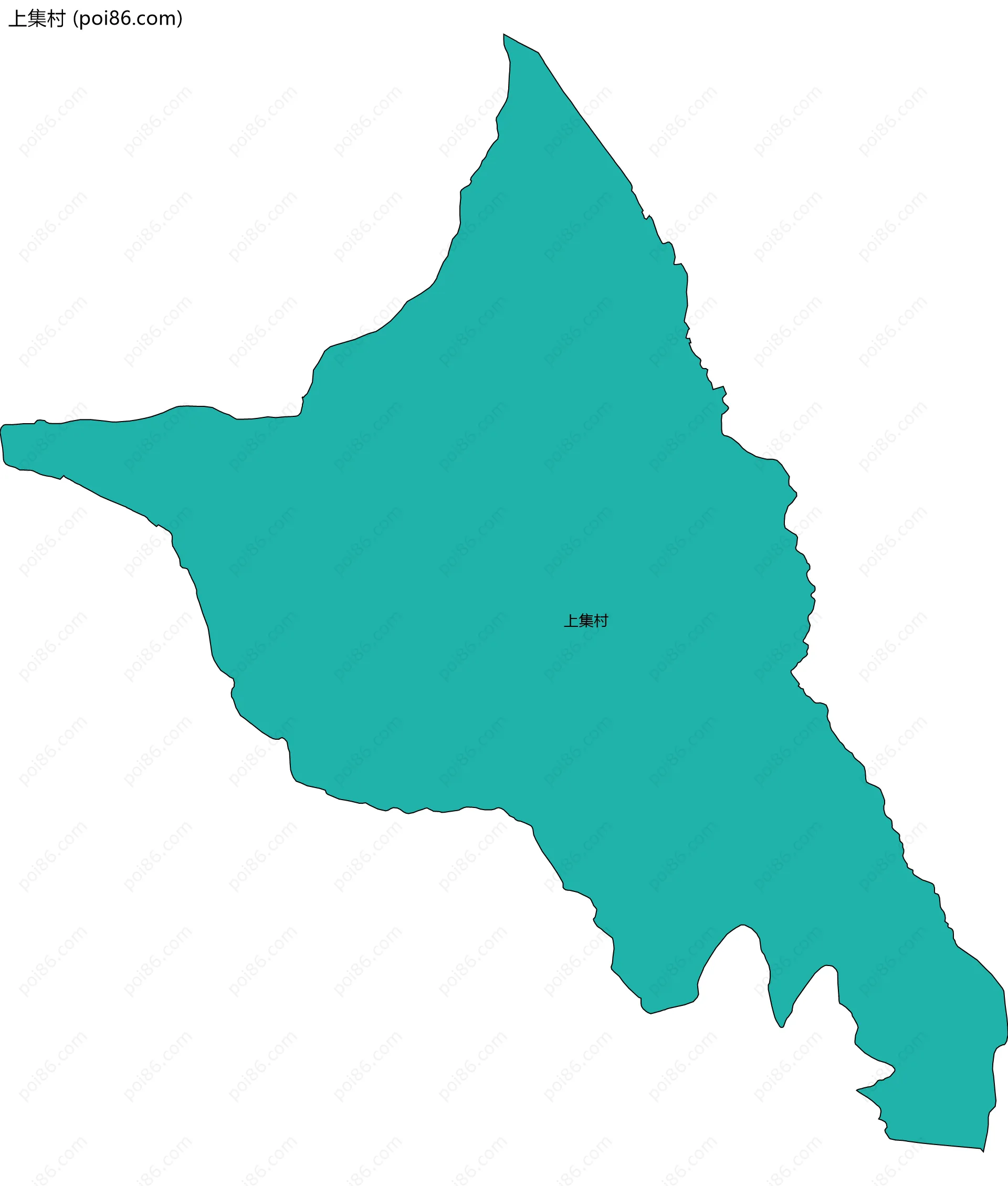 上集村边界地图