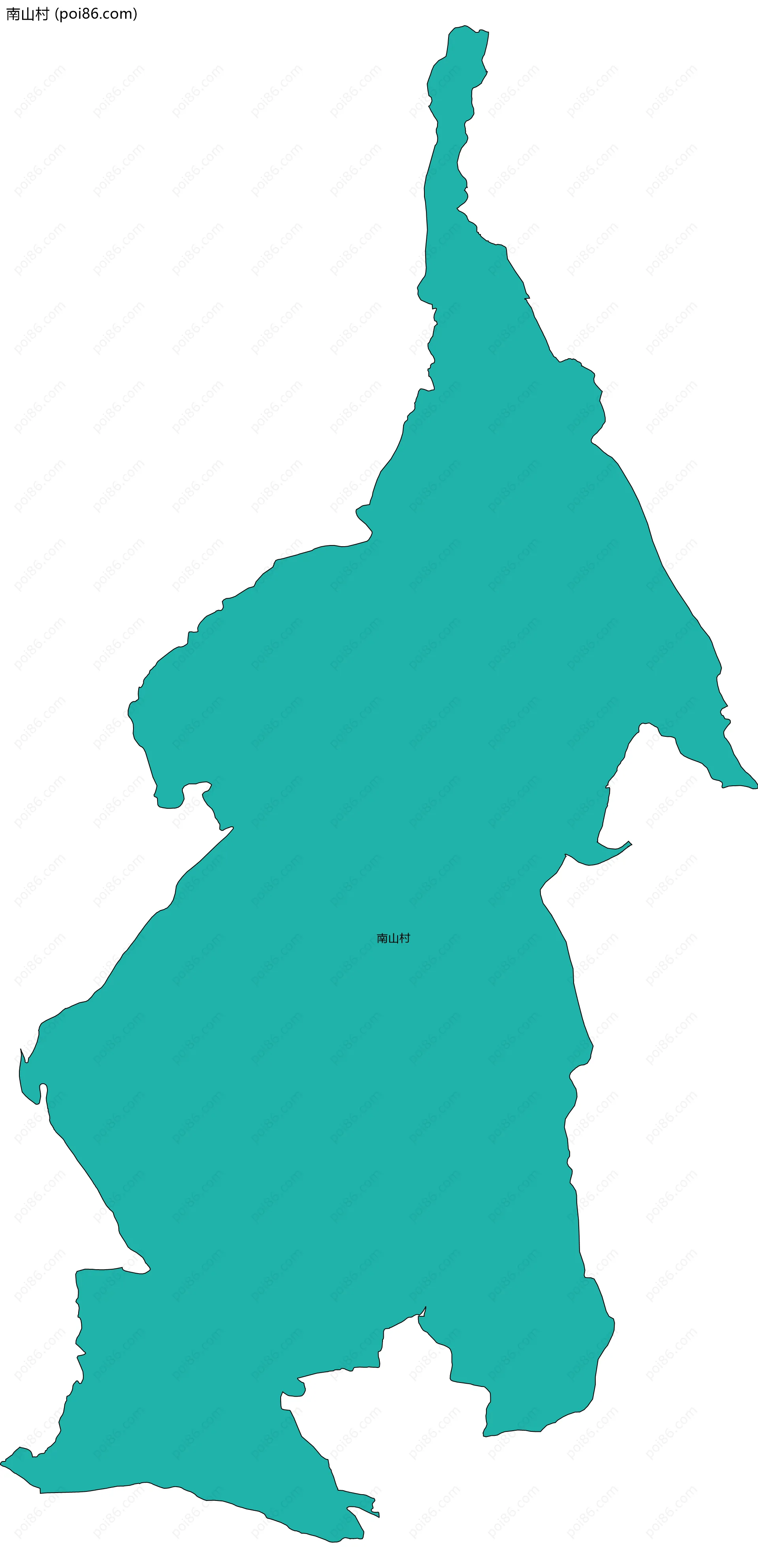 南山村边界地图