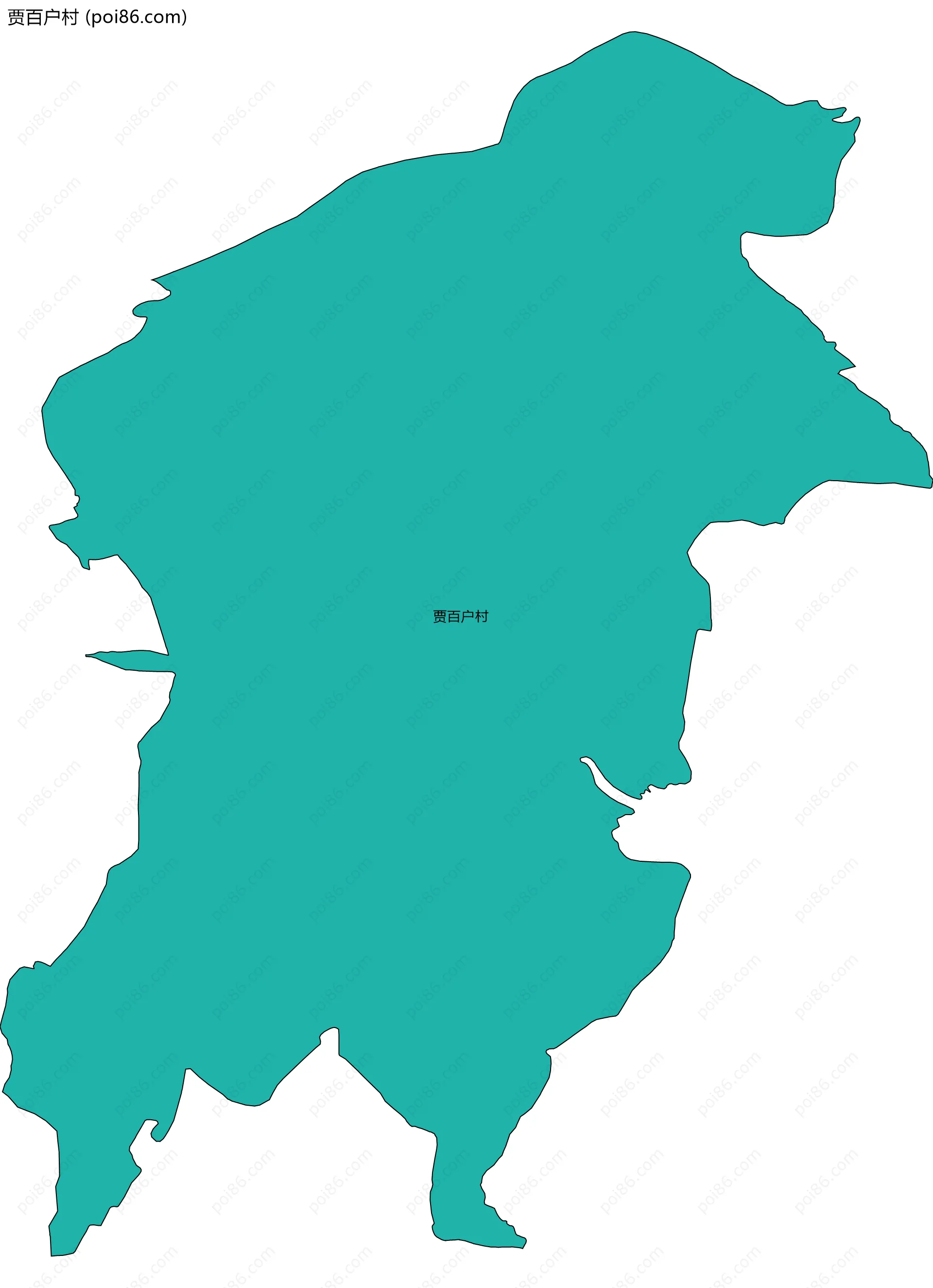 贾百户村边界地图