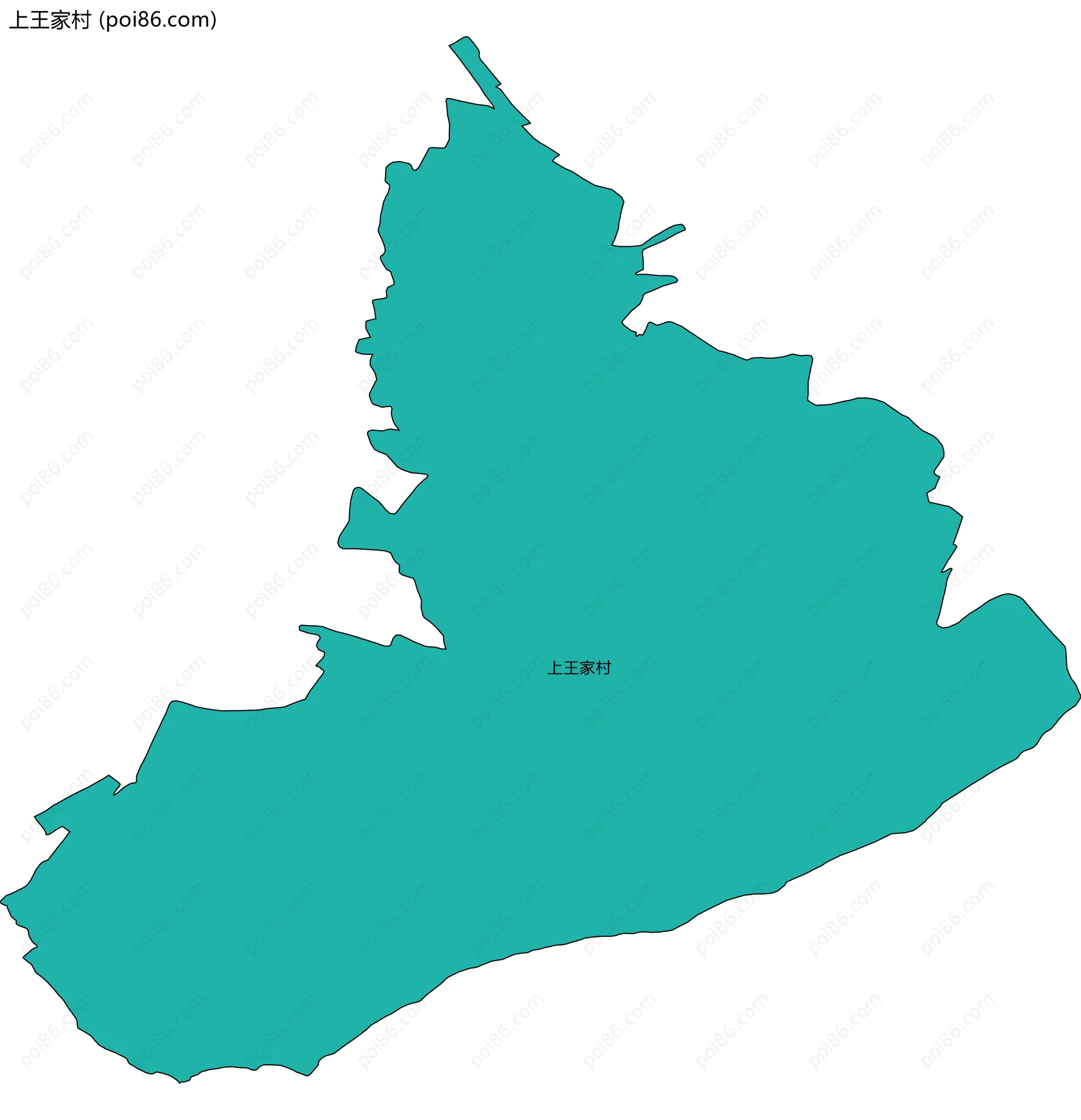 上王家村边界地图