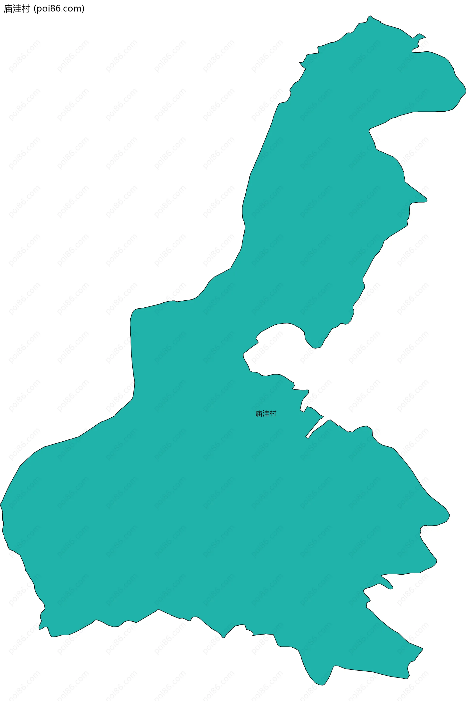 庙洼村边界地图