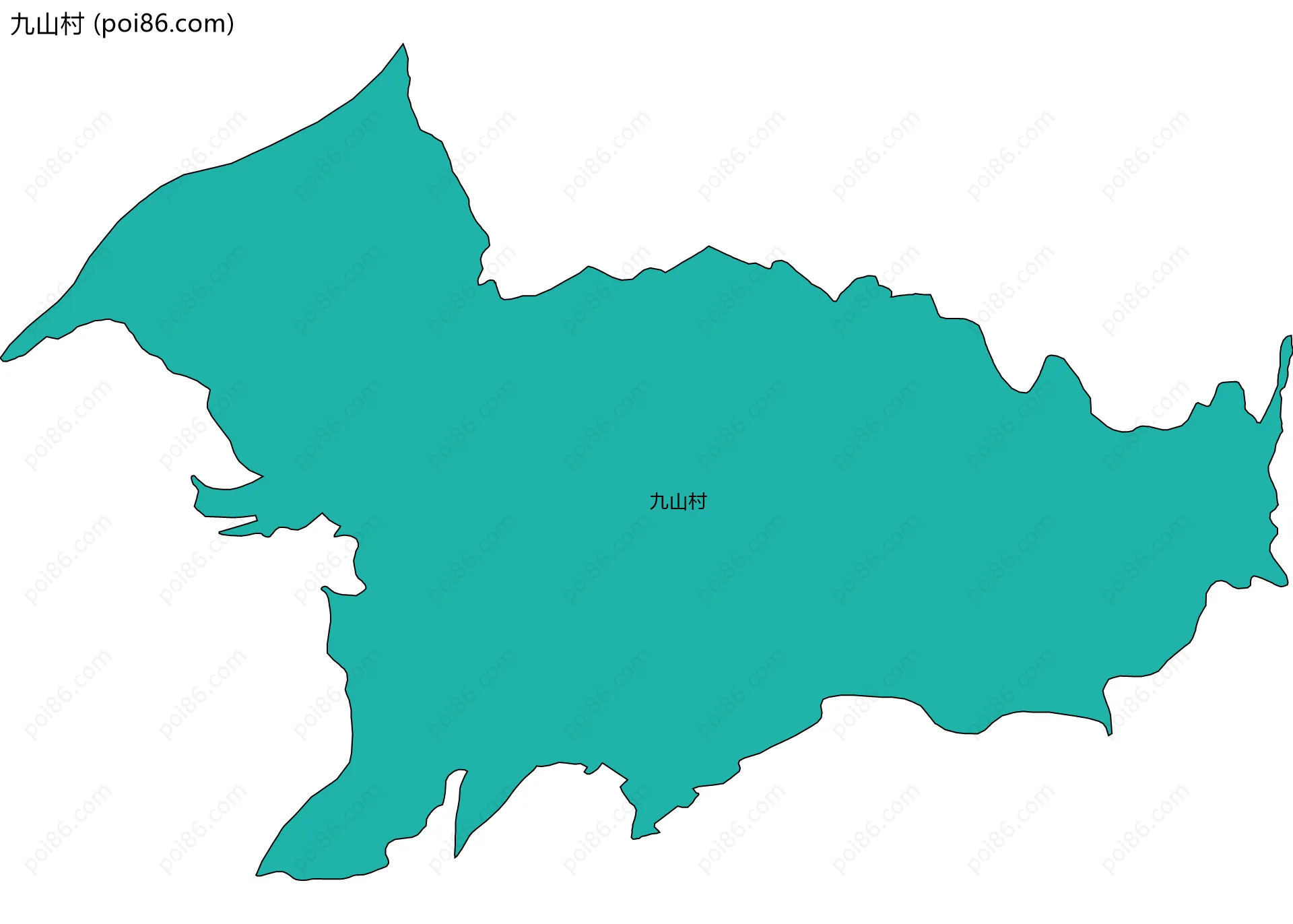 九山村边界地图