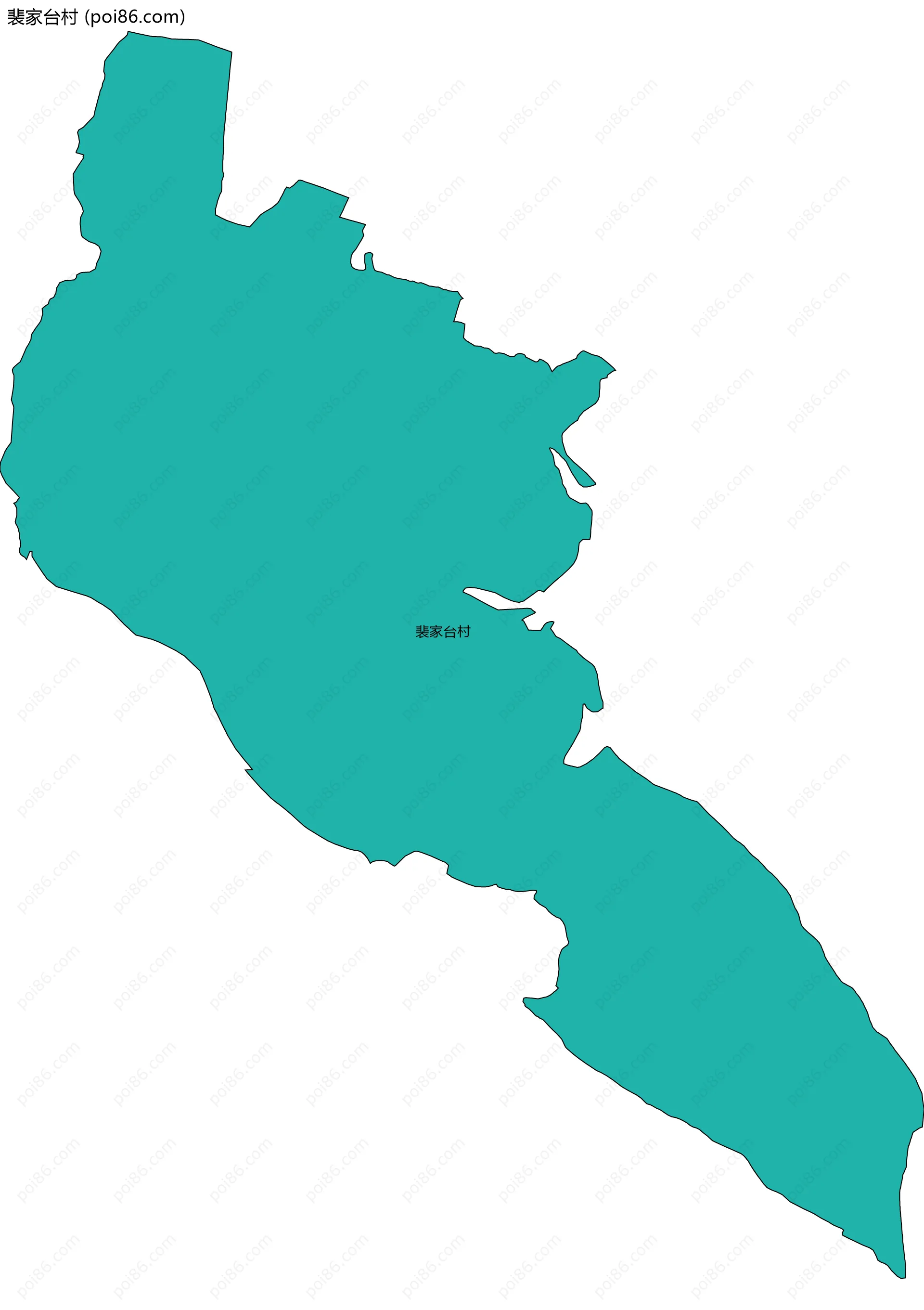 裴家台村边界地图