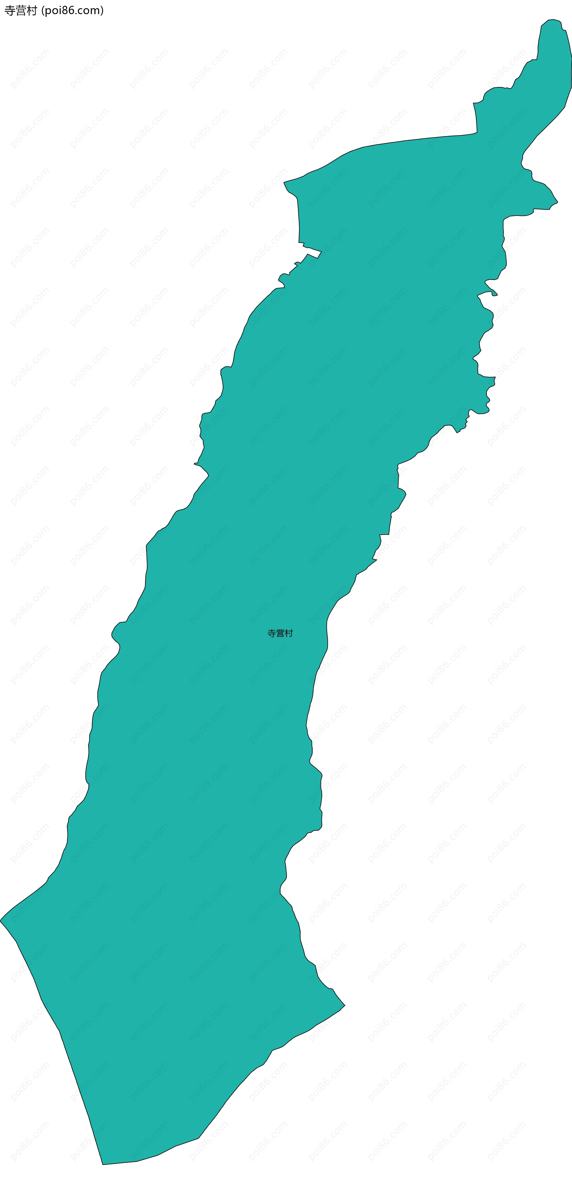 寺营村边界地图