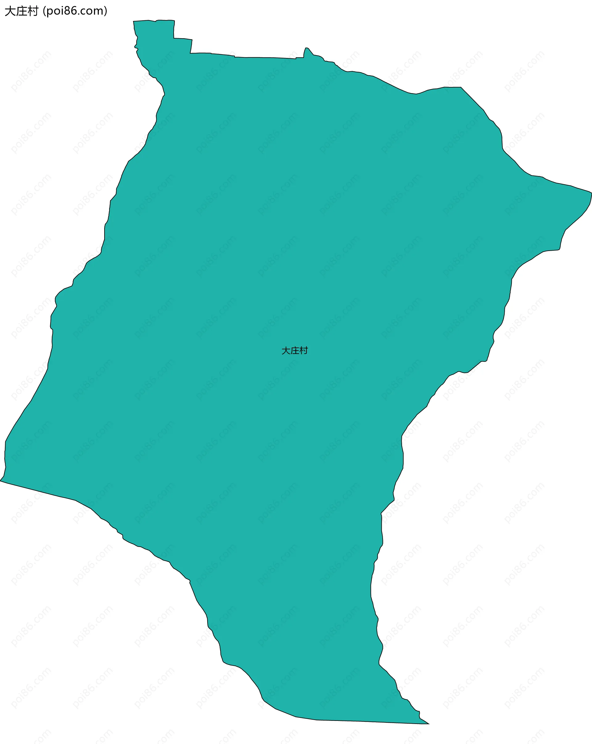 大庄村边界地图