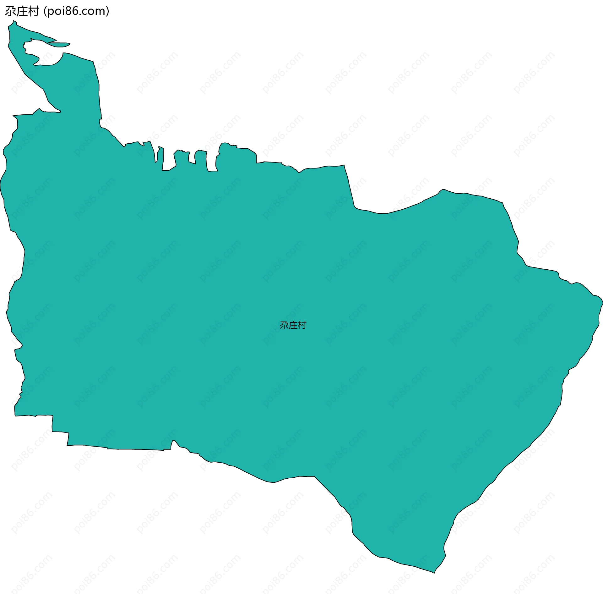 尕庄村边界地图