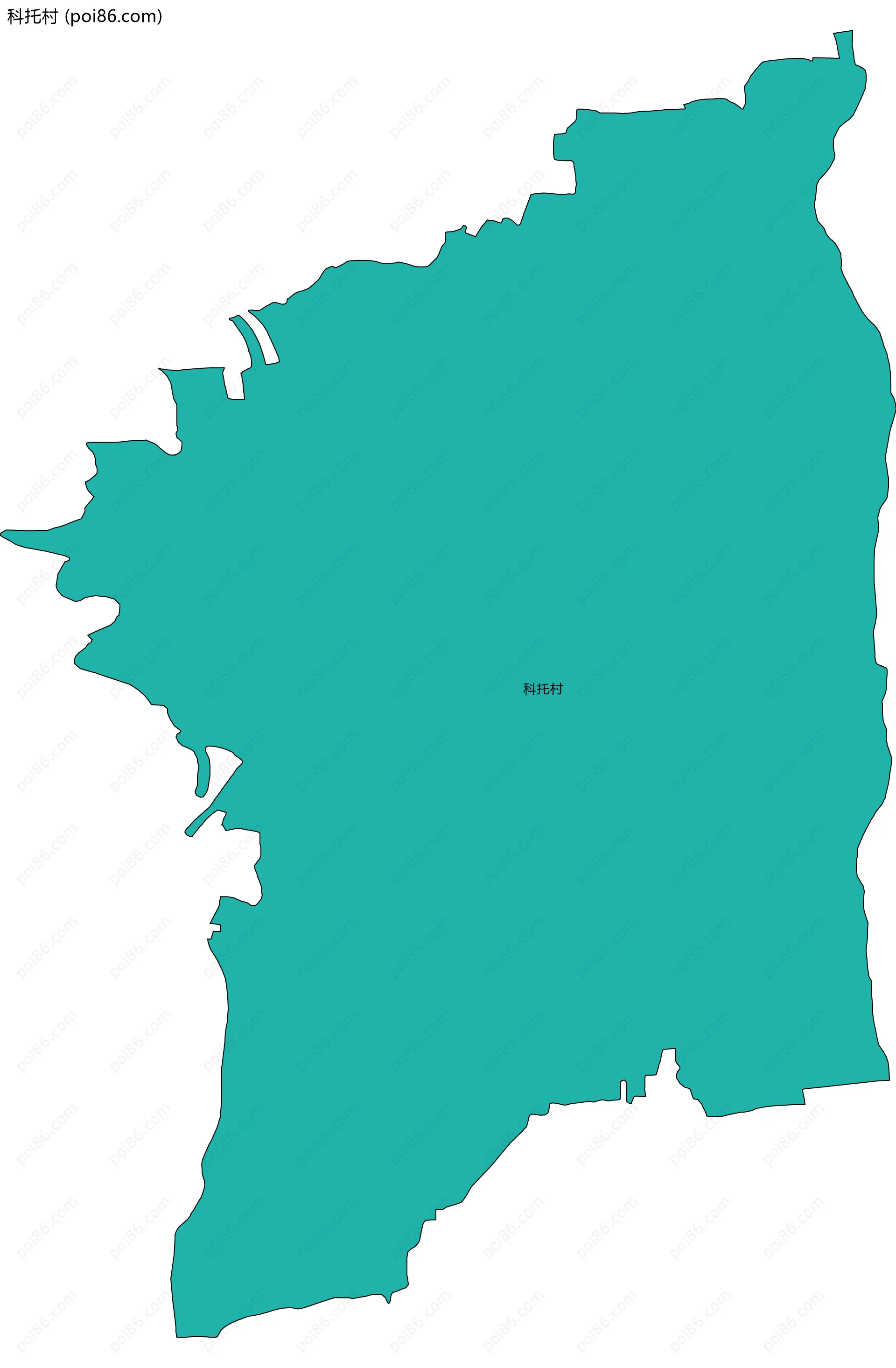 科托村边界地图