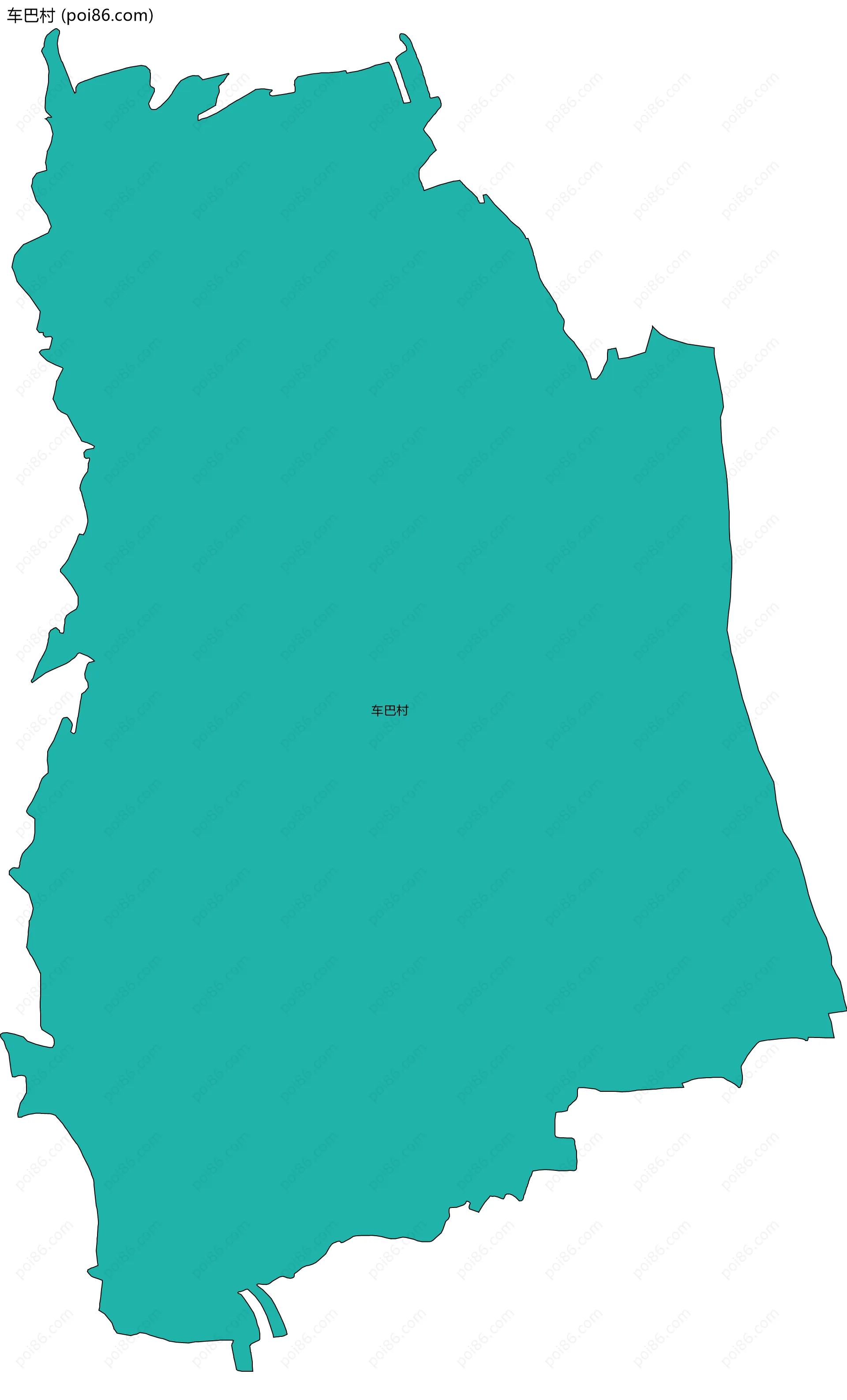 车巴村边界地图