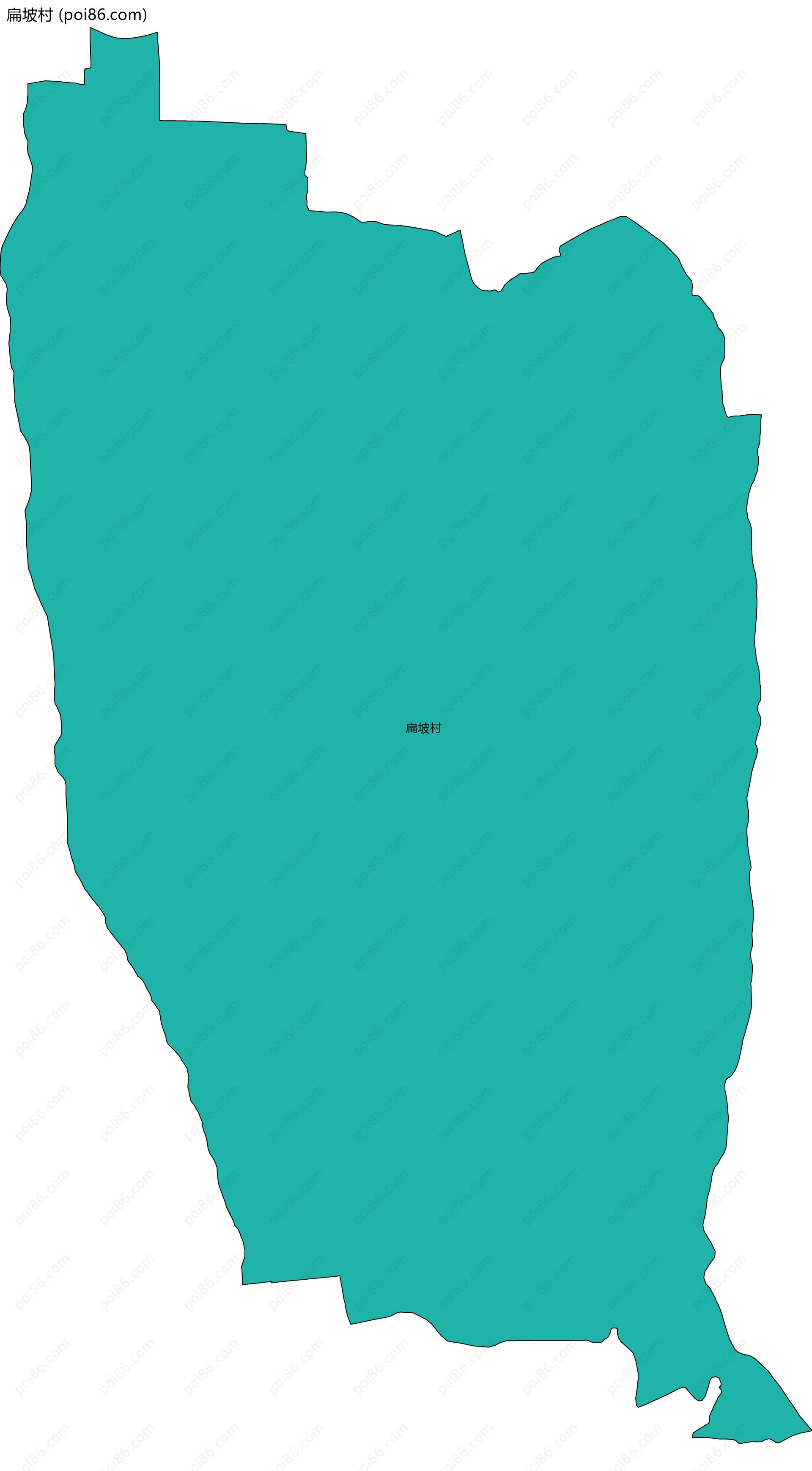 扁坡村边界地图