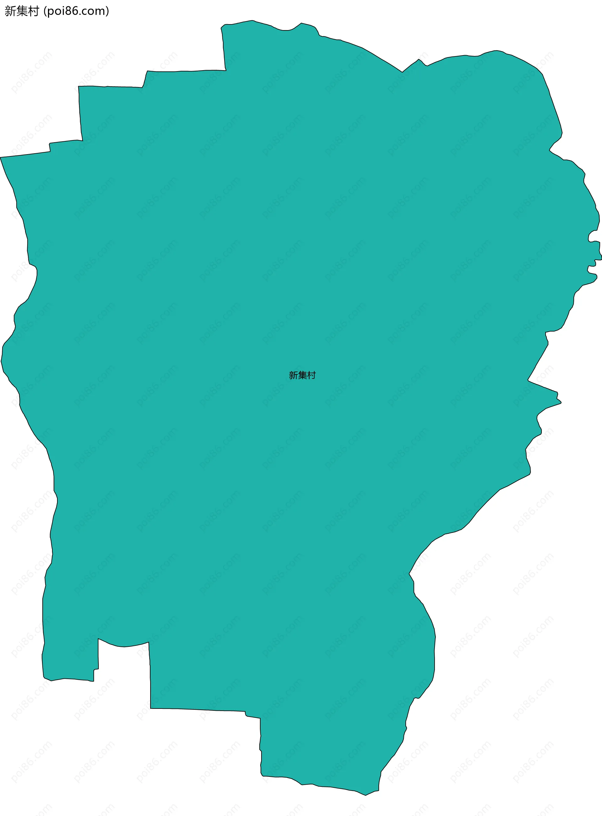 新集村边界地图