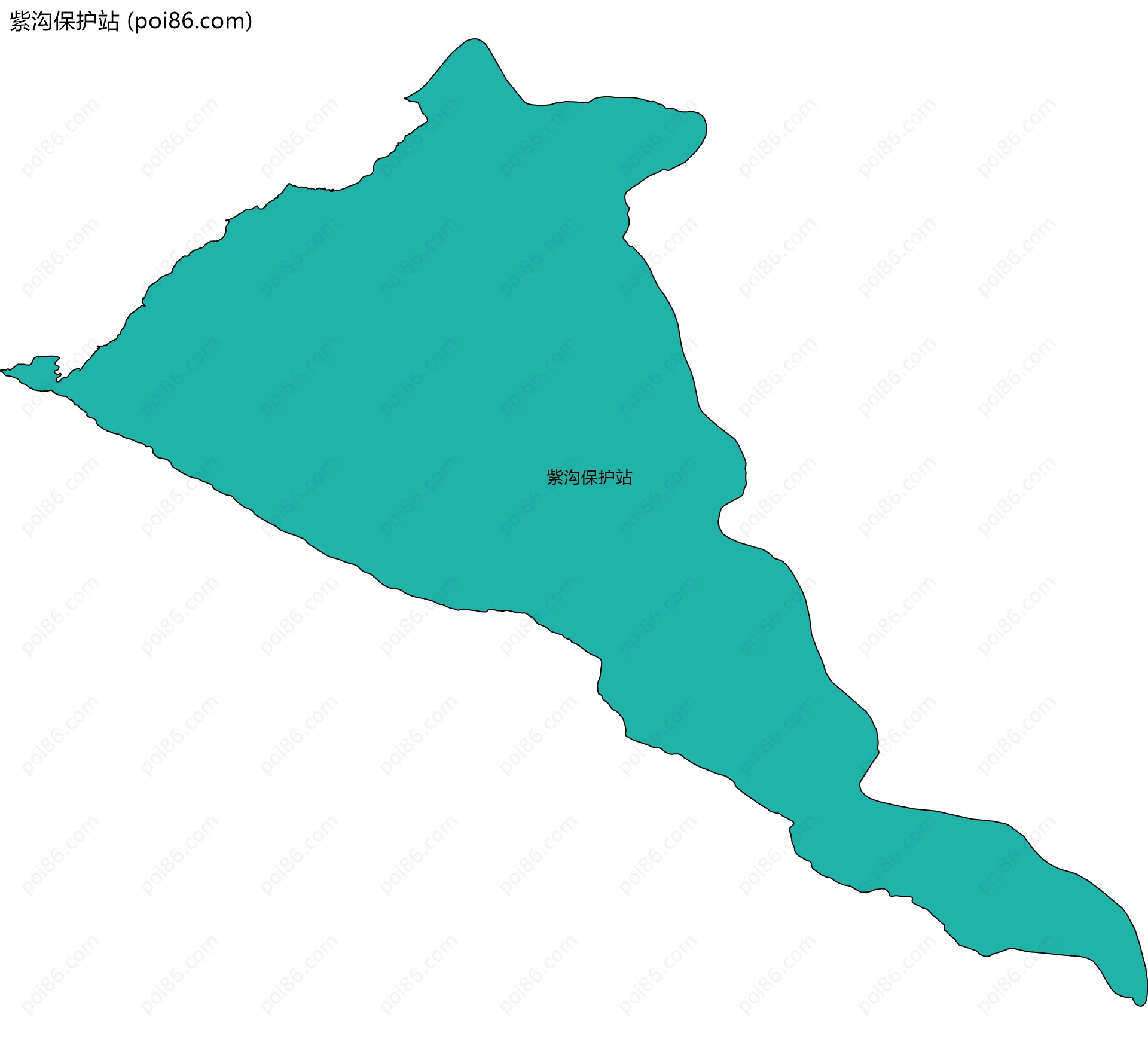 紫沟保护站边界地图