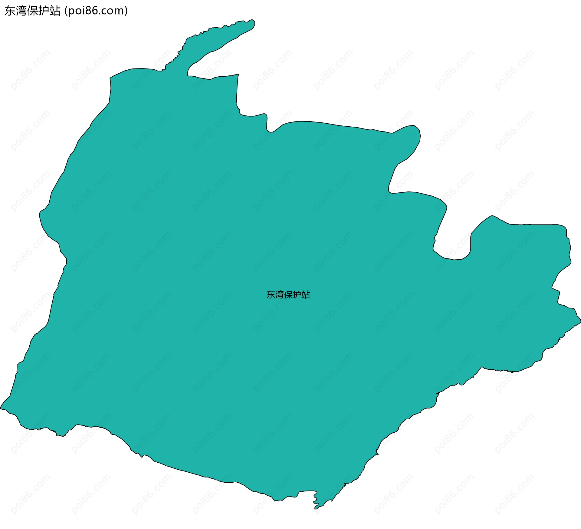 东湾保护站边界地图