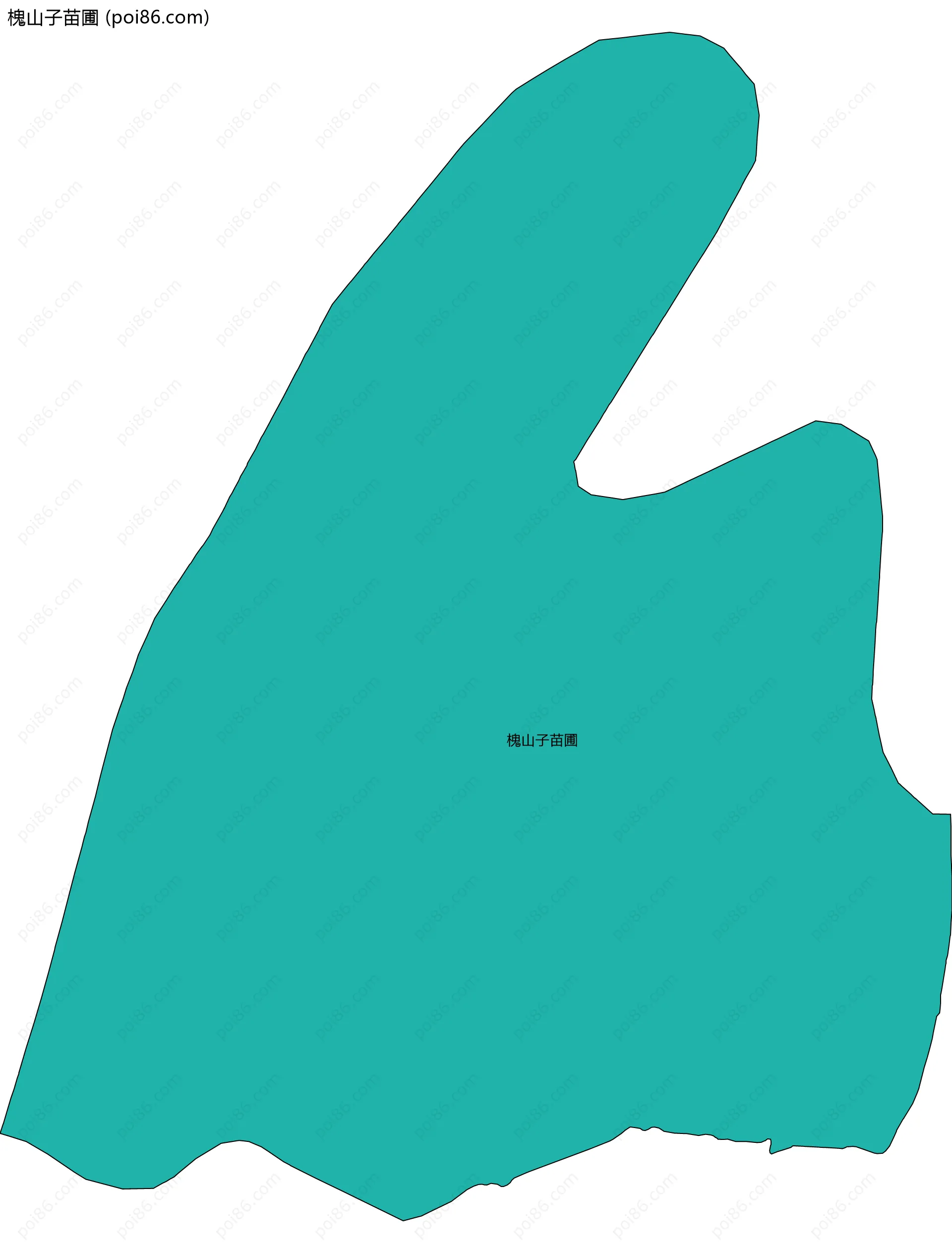 槐山子苗圃边界地图