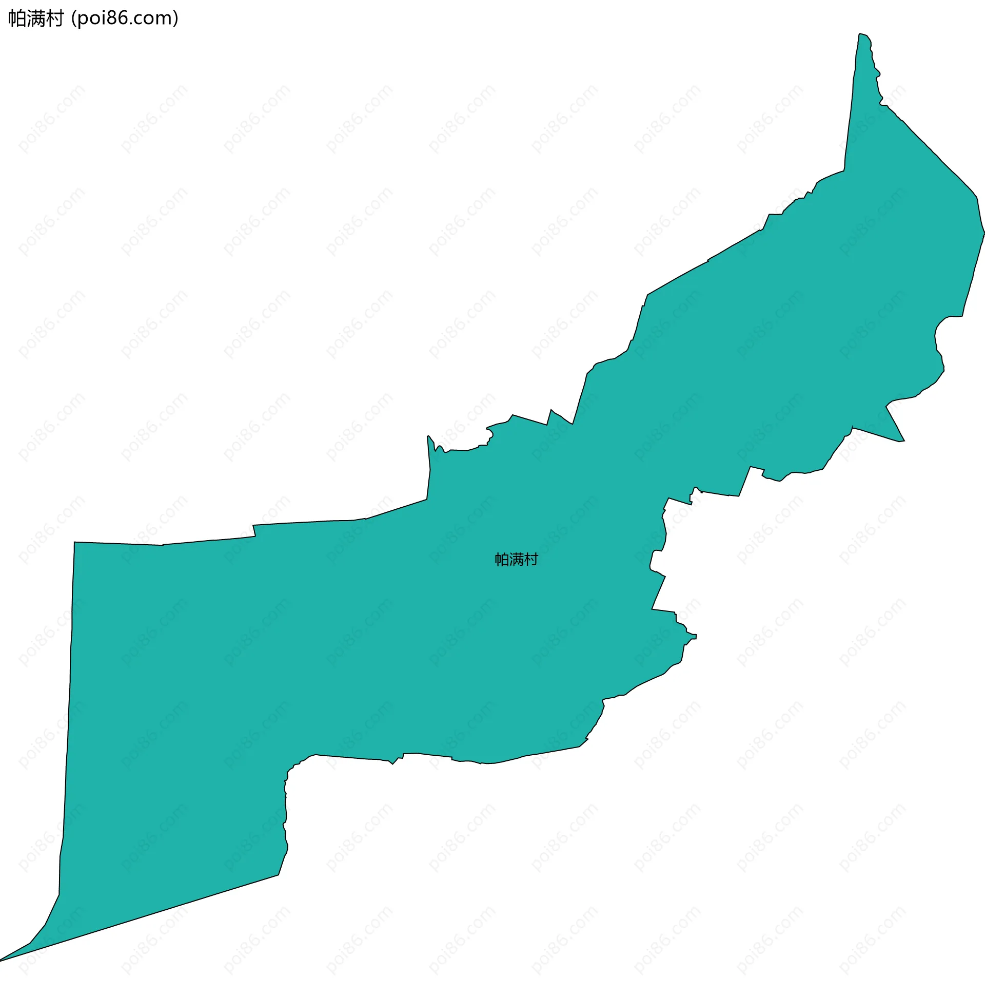 帕满村边界地图