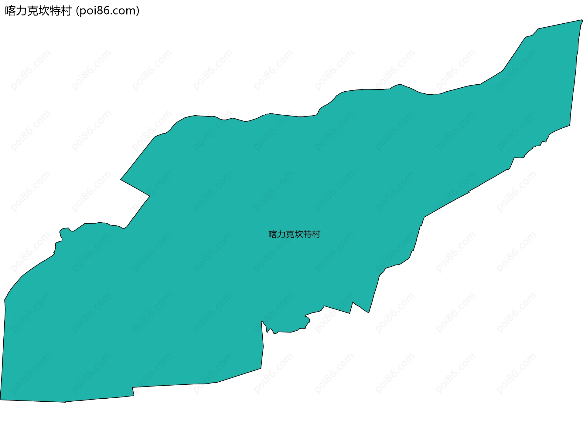 喀力克坎特村边界地图