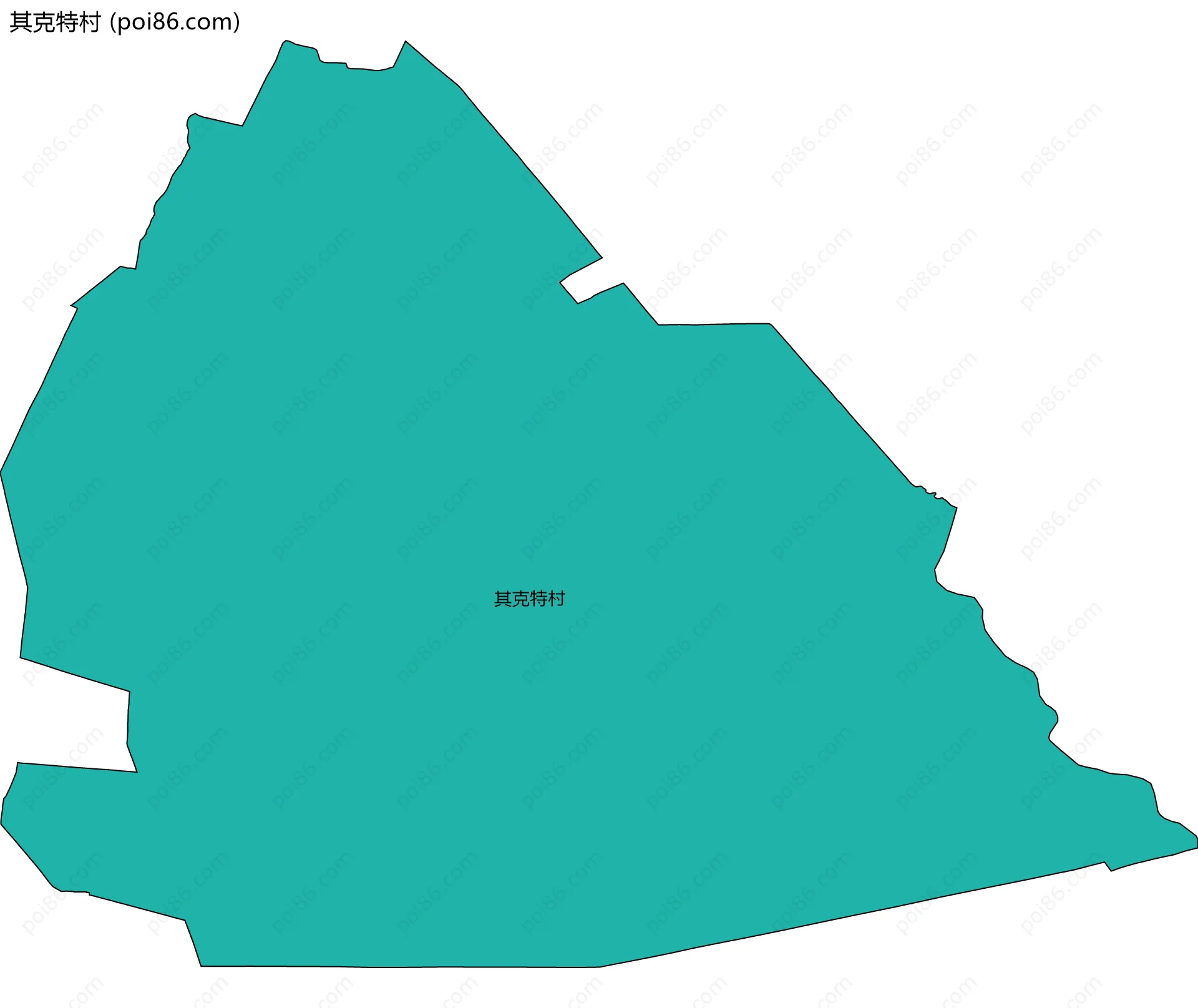 其克特村边界地图