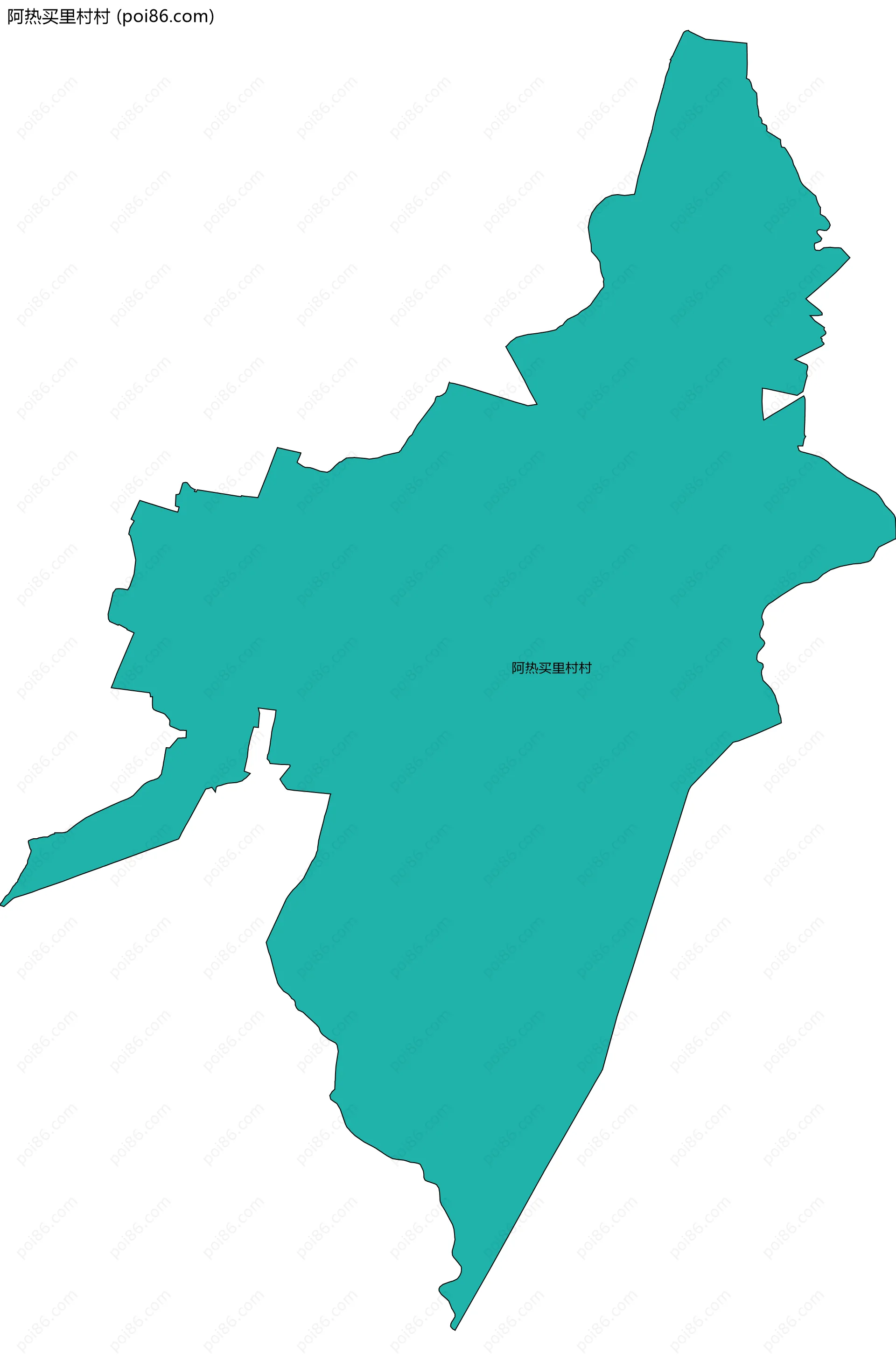 阿热买里村村边界地图