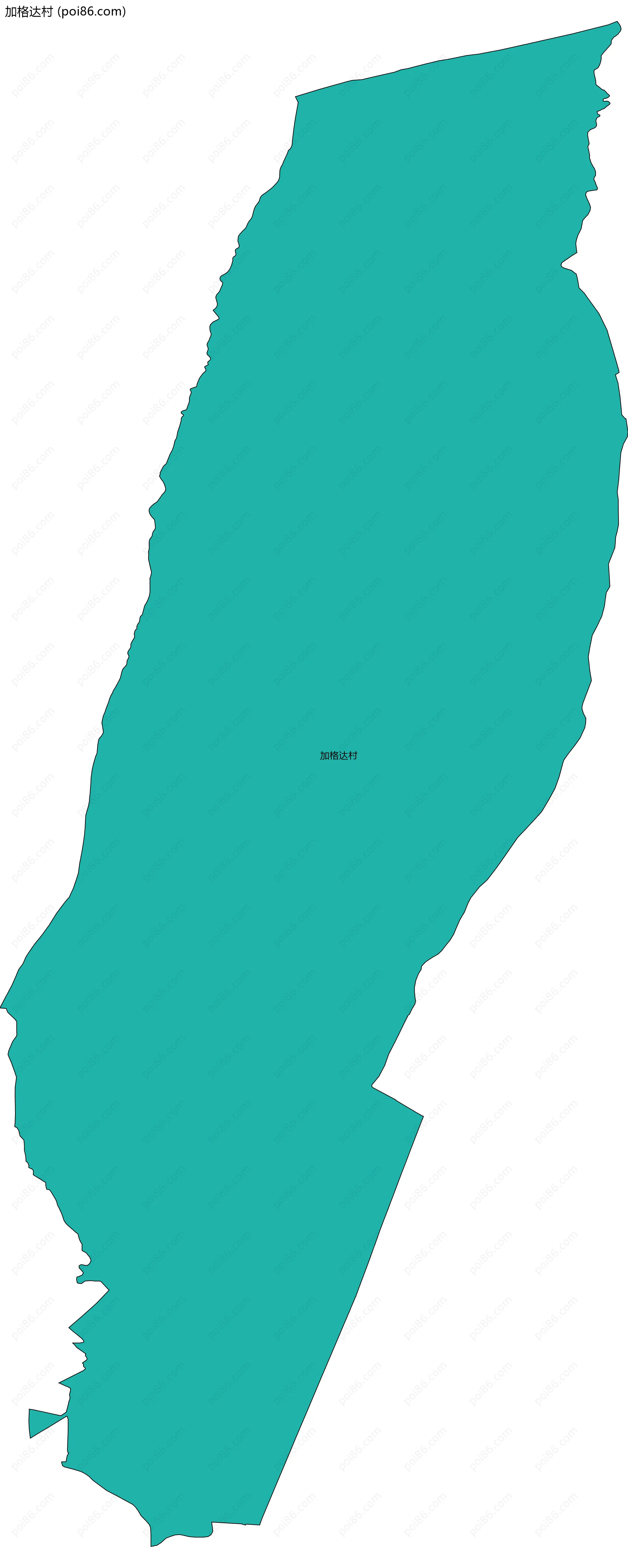 加格达村边界地图