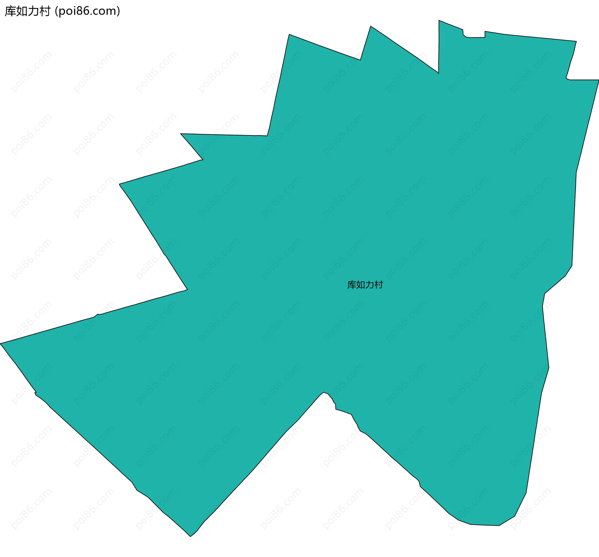 库如力村边界地图