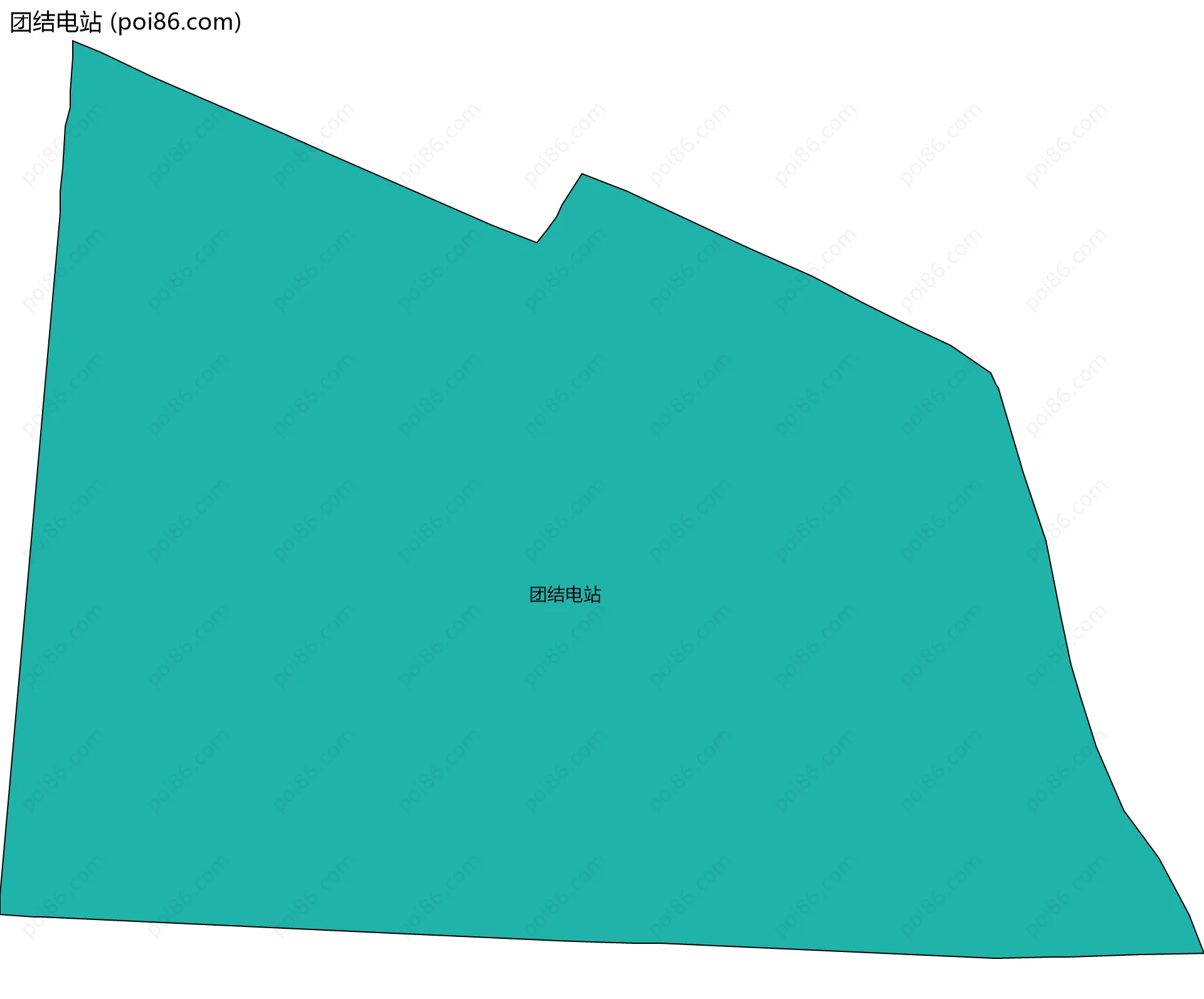 团结电站边界地图
