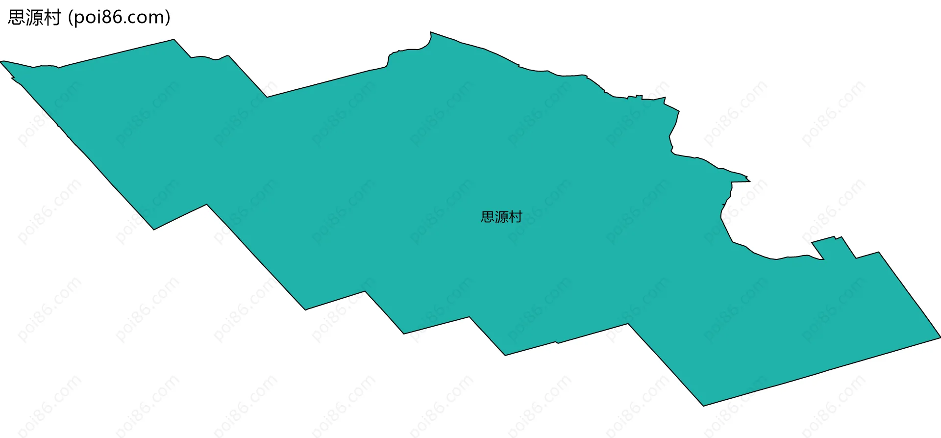 思源村边界地图