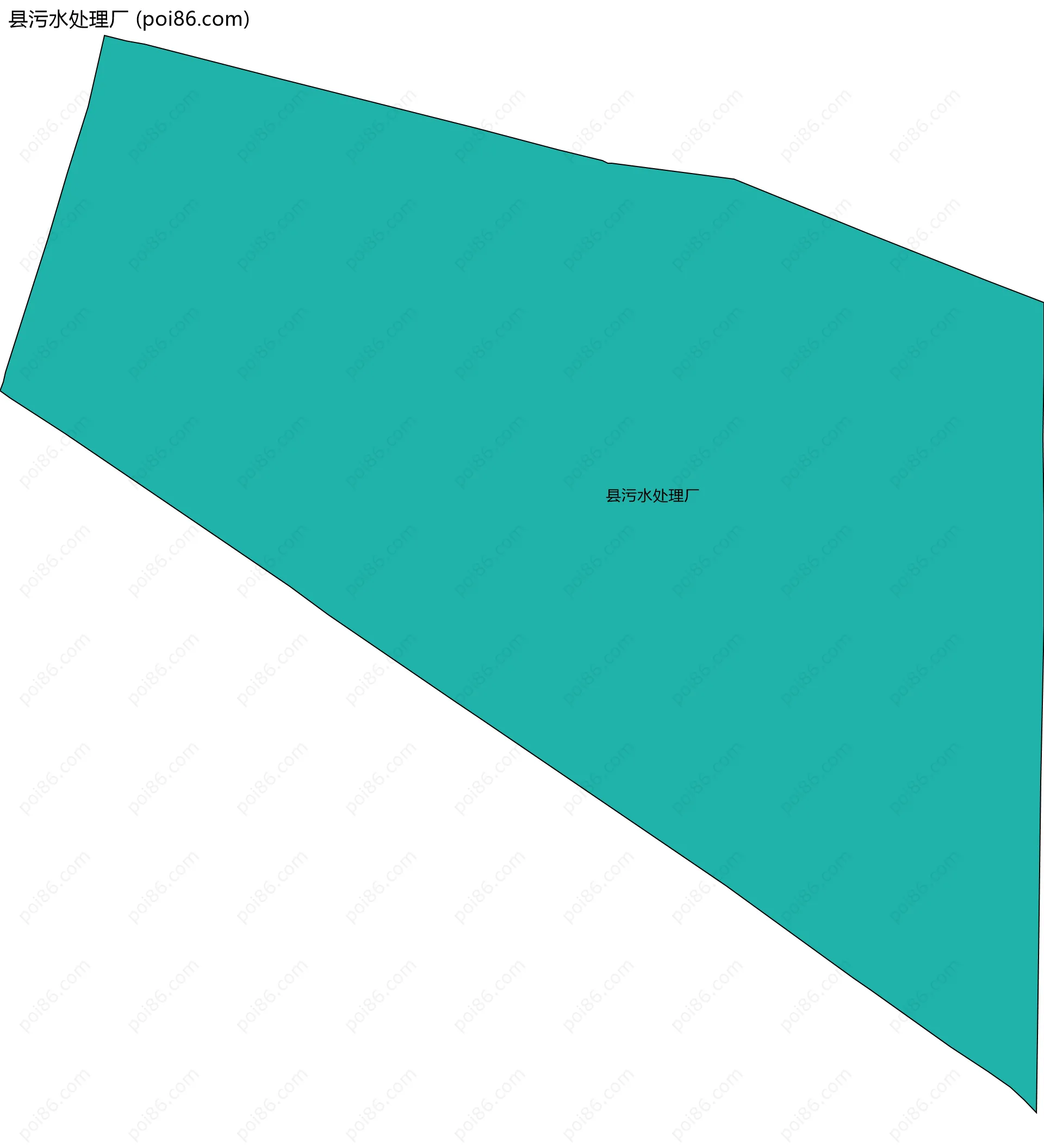 县污水处理厂边界地图
