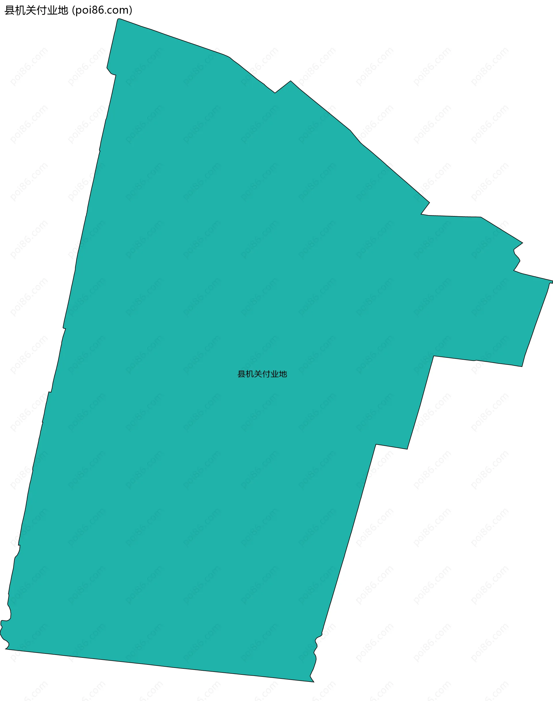 县机关付业地边界地图