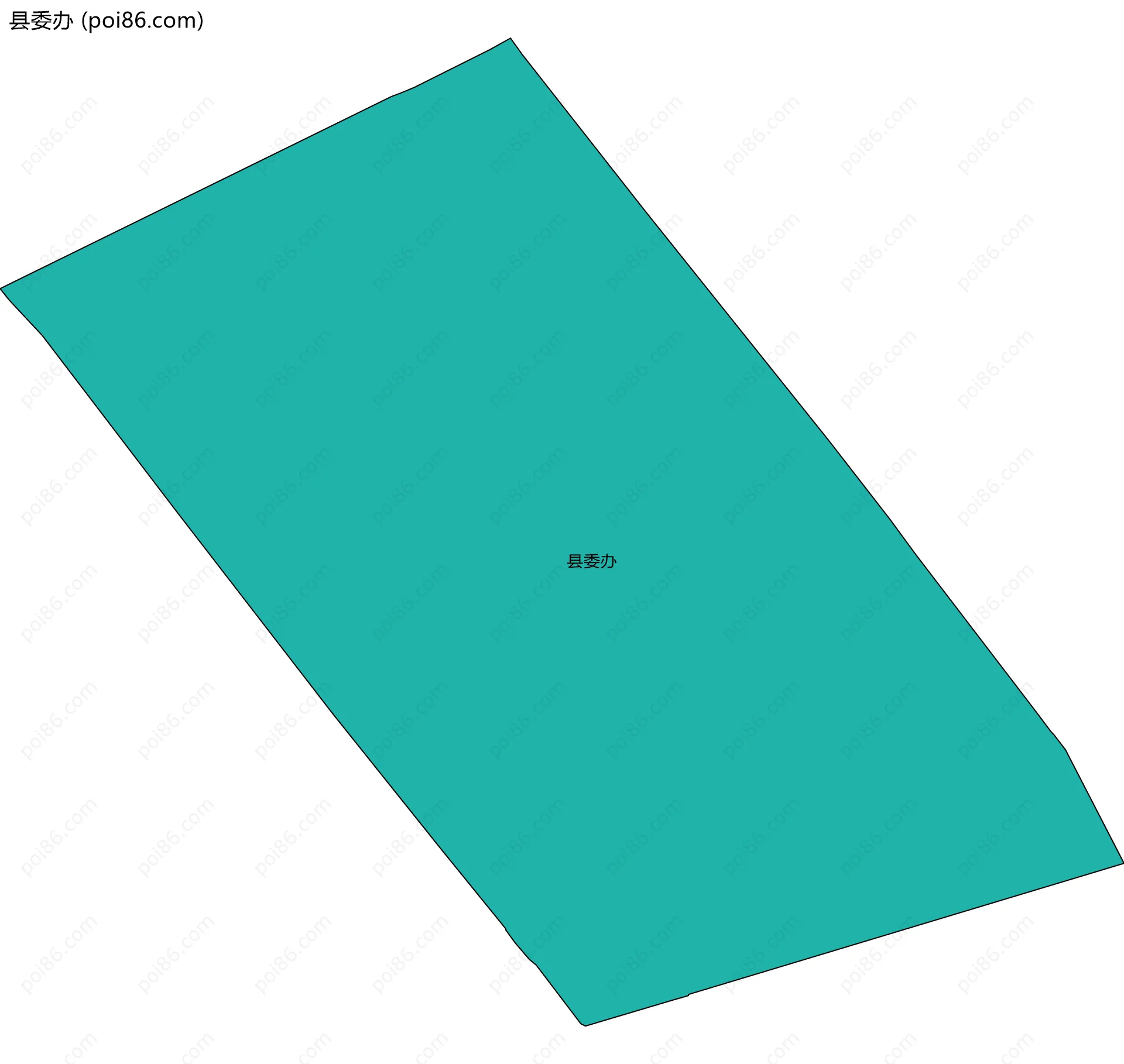 县委办边界地图