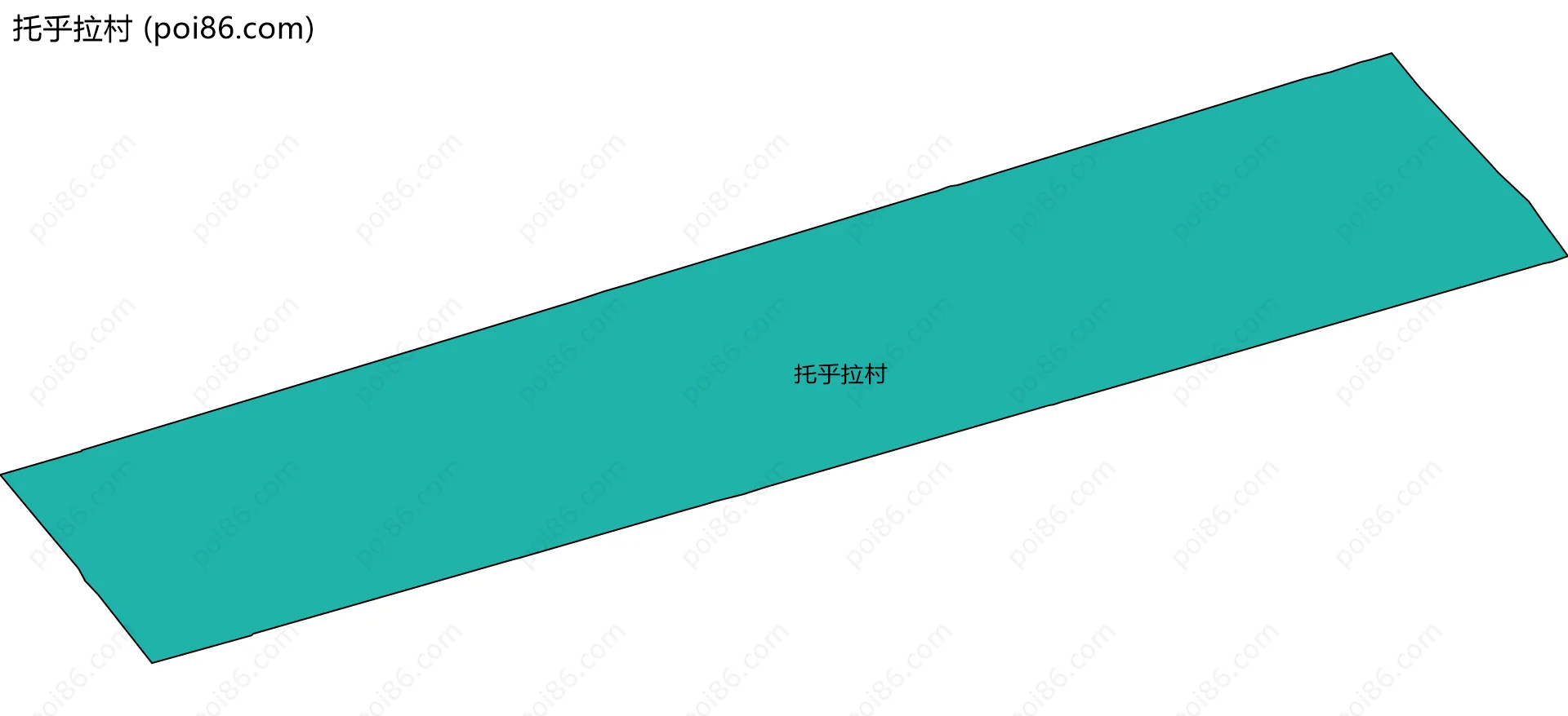 托乎拉村边界地图