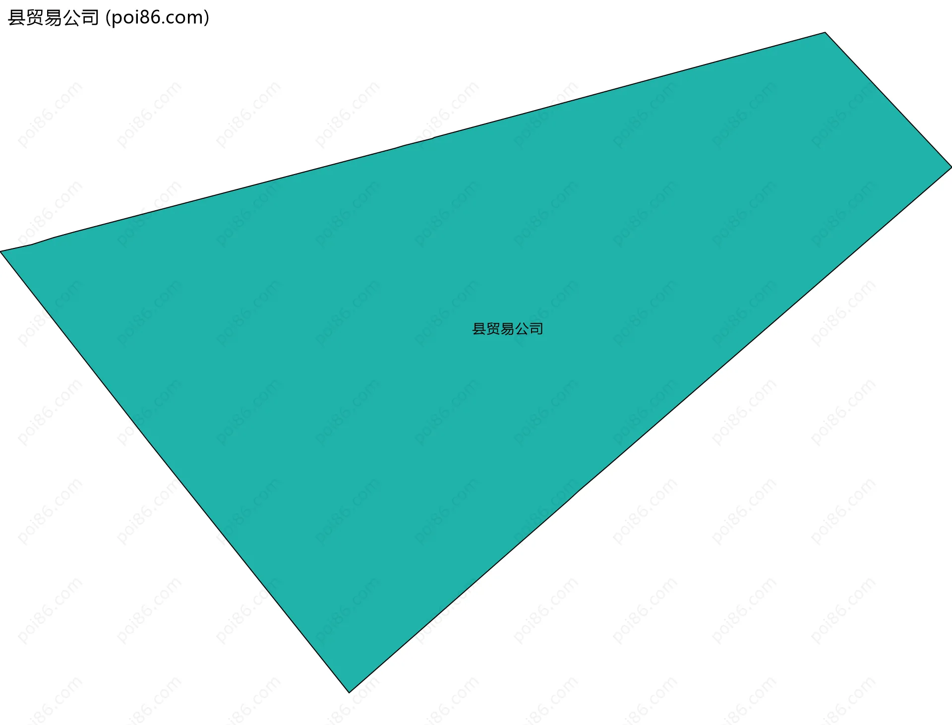 县贸易公司边界地图