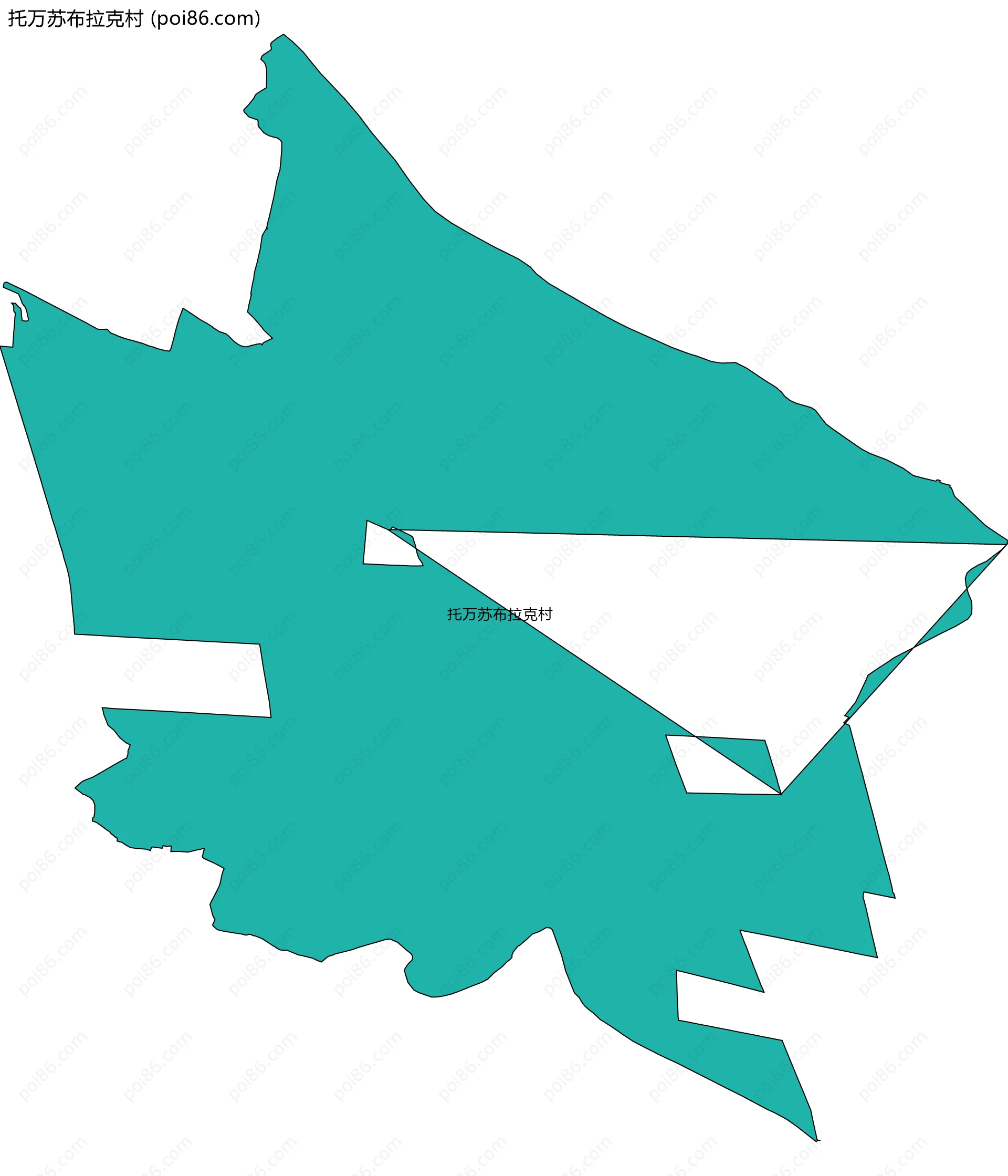 托万苏布拉克村边界地图