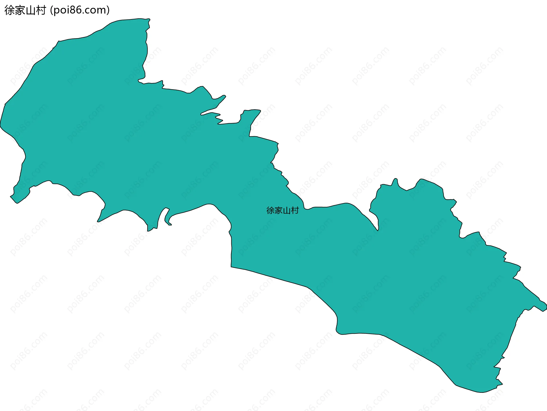 徐家山村边界地图