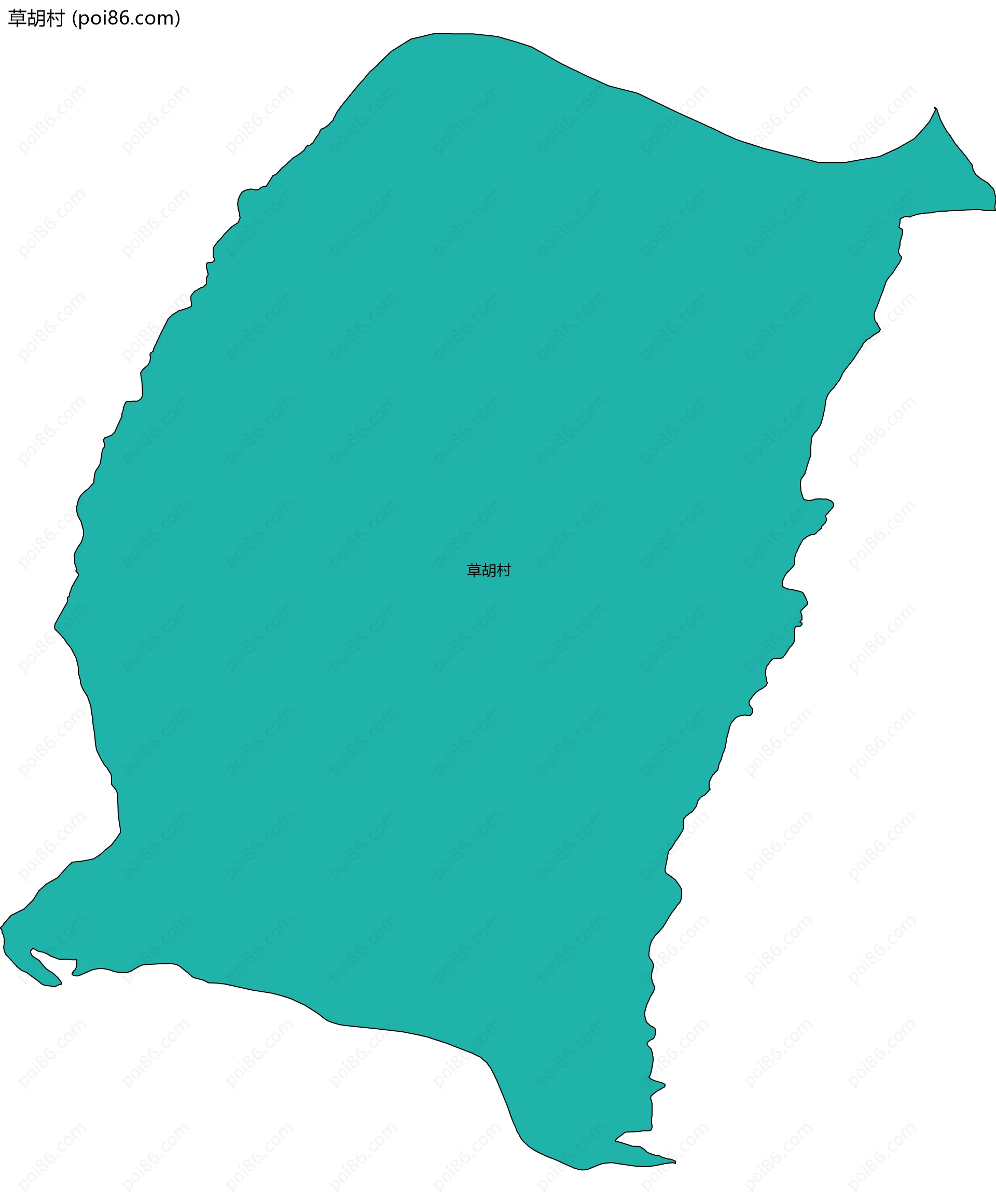 草胡村边界地图
