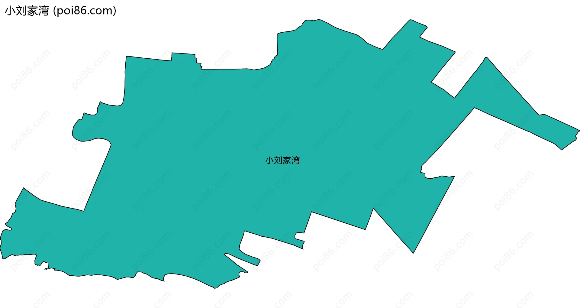 小刘家湾边界地图