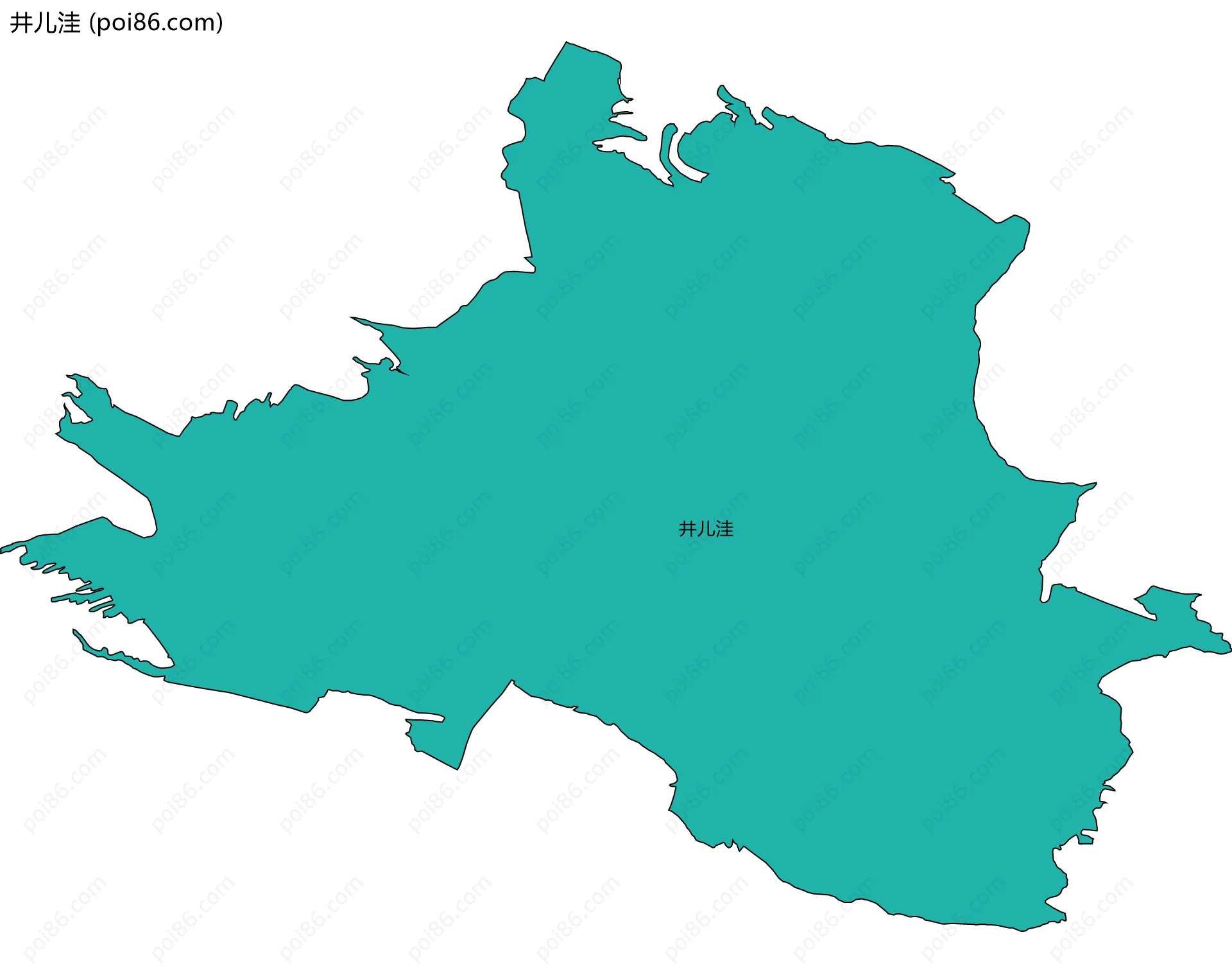 井儿洼边界地图