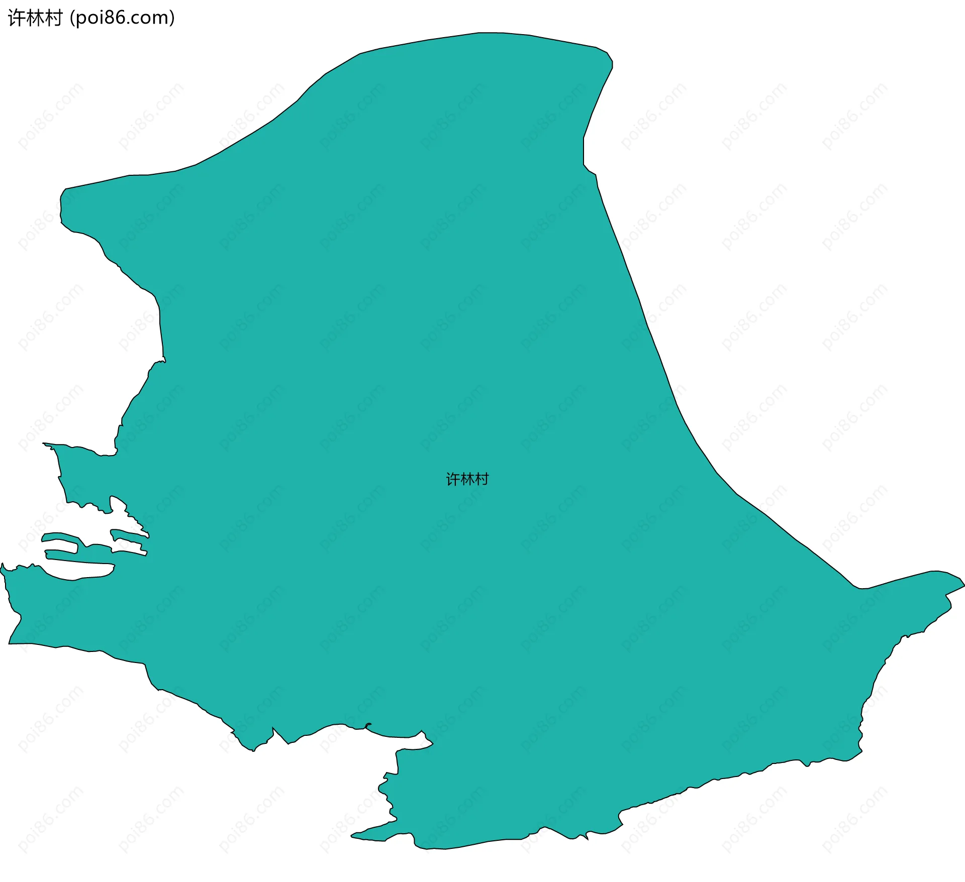 许林村边界地图