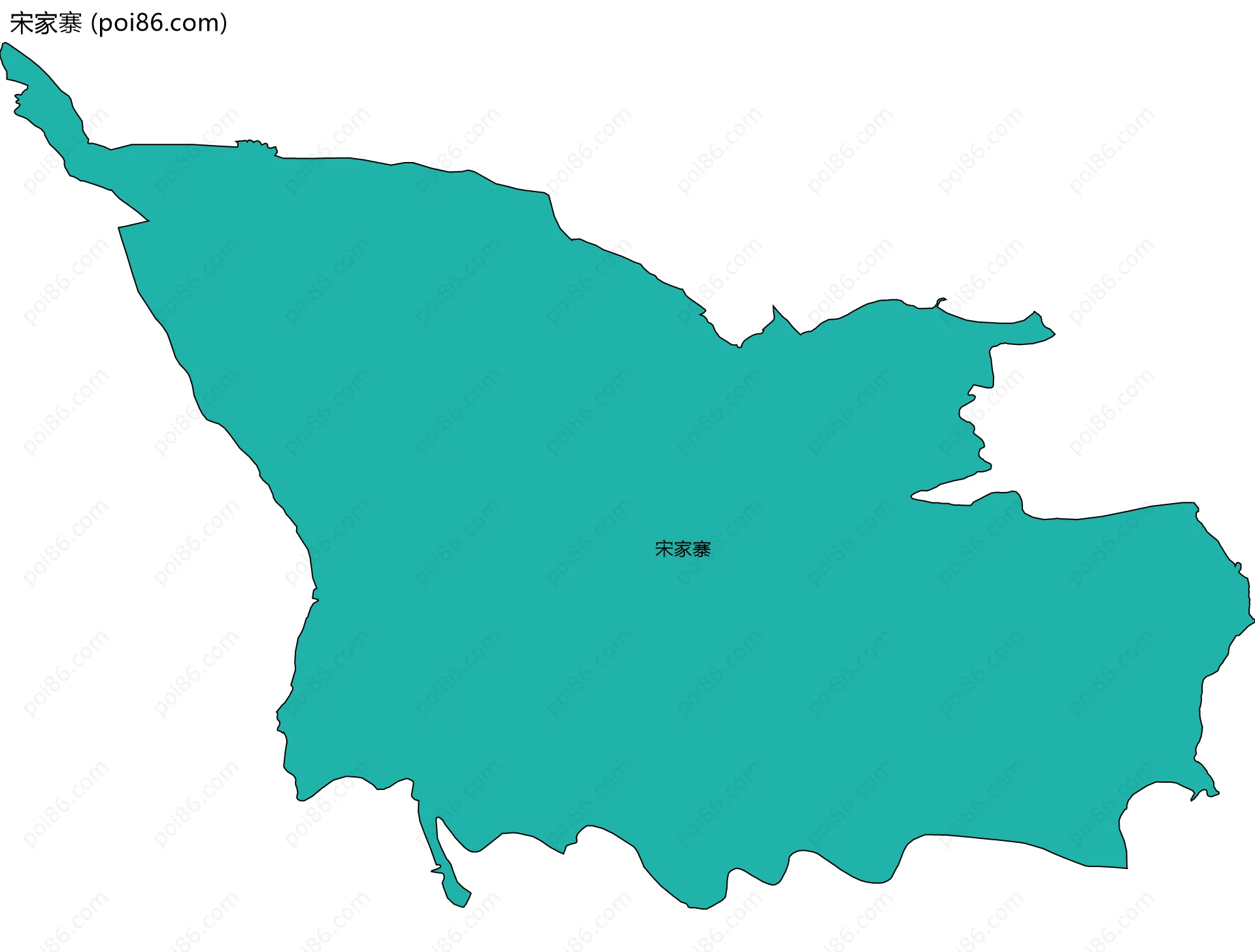 宋家寨边界地图